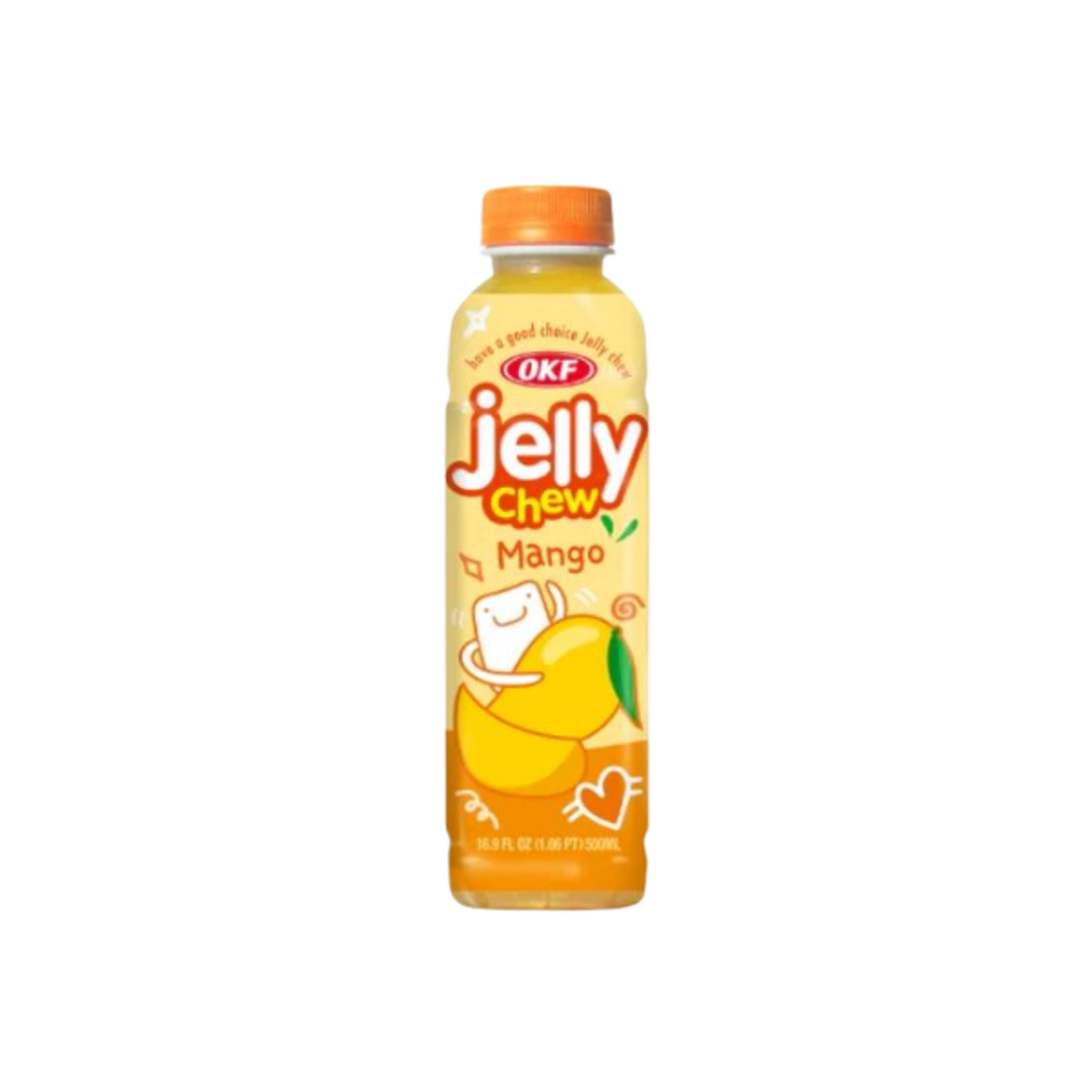 OKF Jelly Chew Mango 500ml | Getränk mit Mangogeschmack & Jelly