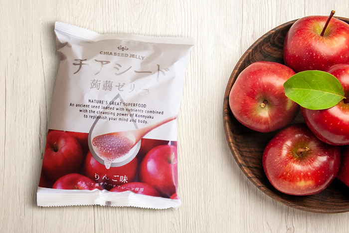 Wakashou Chia Seed Jelly Apple 165g - Erfrischende Apfelnote im Jelly