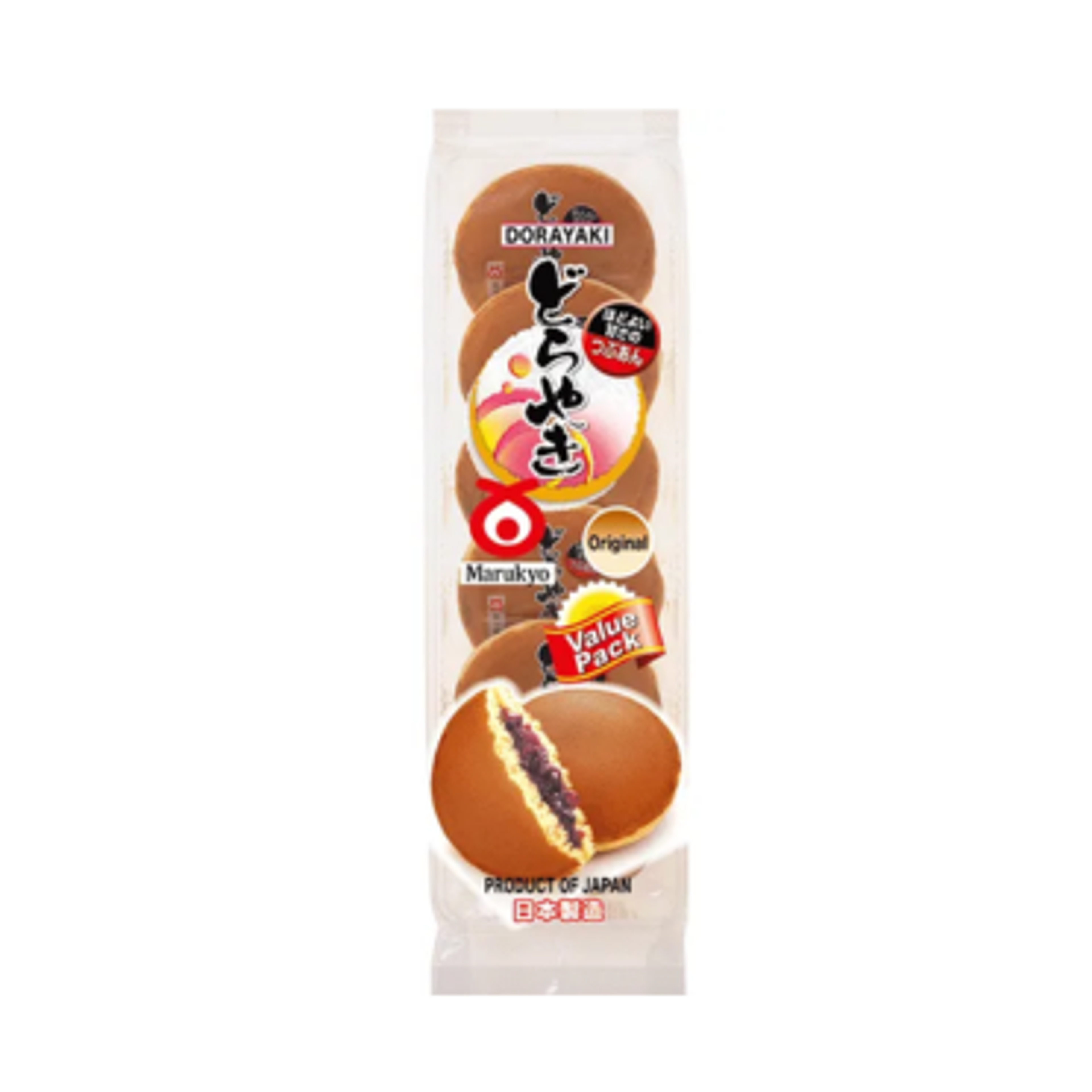 Marukyo Original Dorayaki 320g - Traditional Japanese Pancakes with Sweet Bean Filling