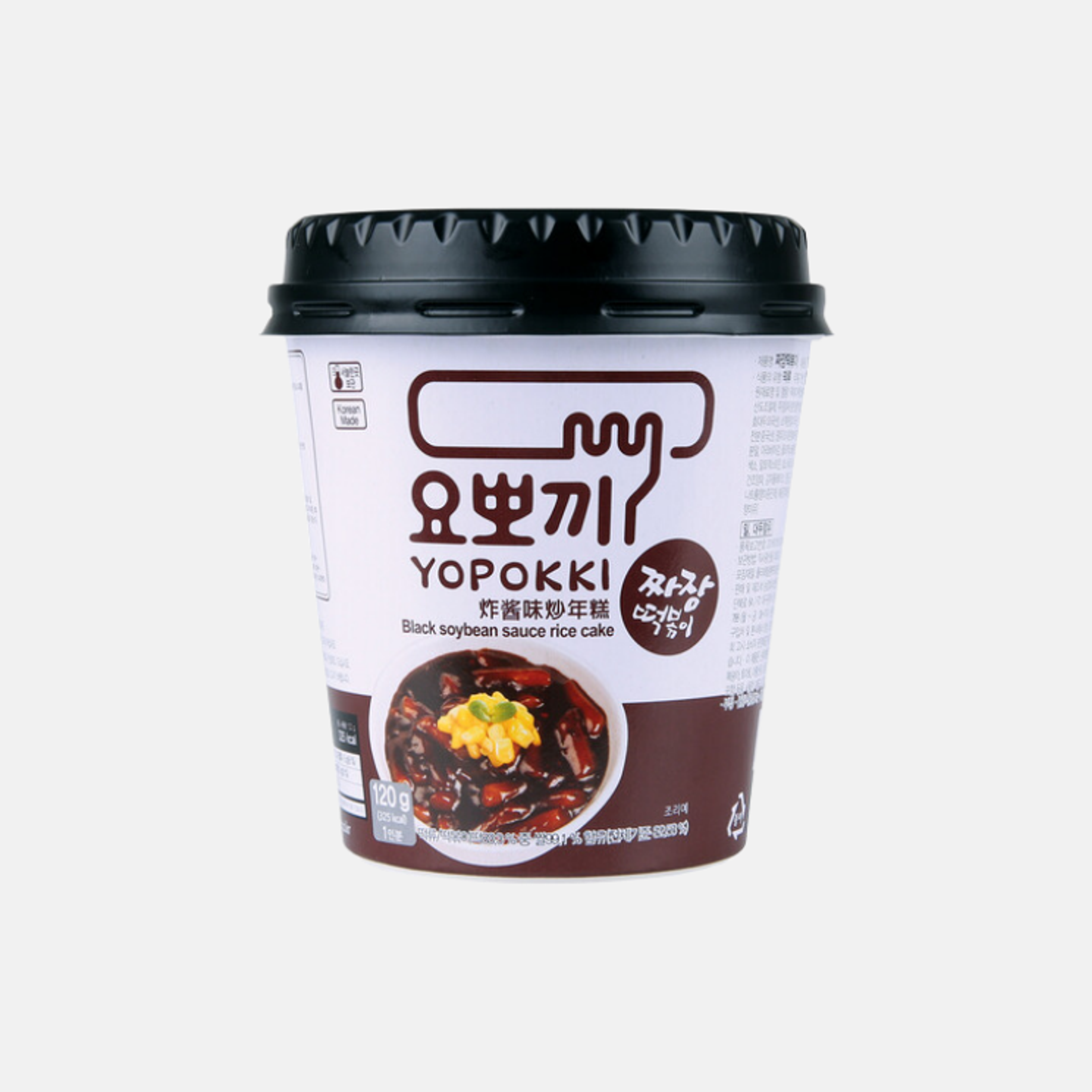 Yopokki Topokki Jjajang Reiskuchen Cup 120g - Authentic Korean Snack in Minutes