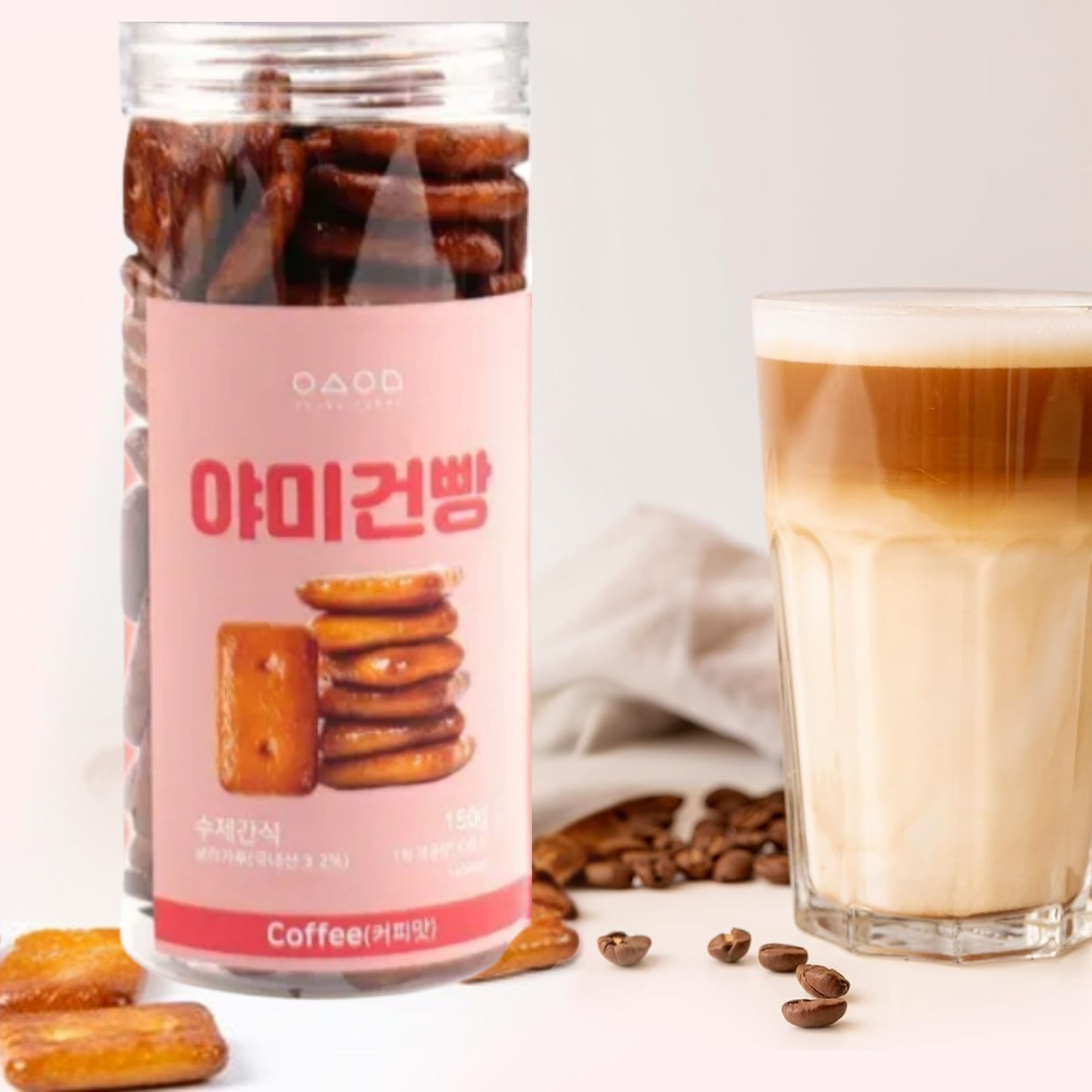 YEOSUYUMMY Barley Cracker Coffee 150g – Crispy & aromatic