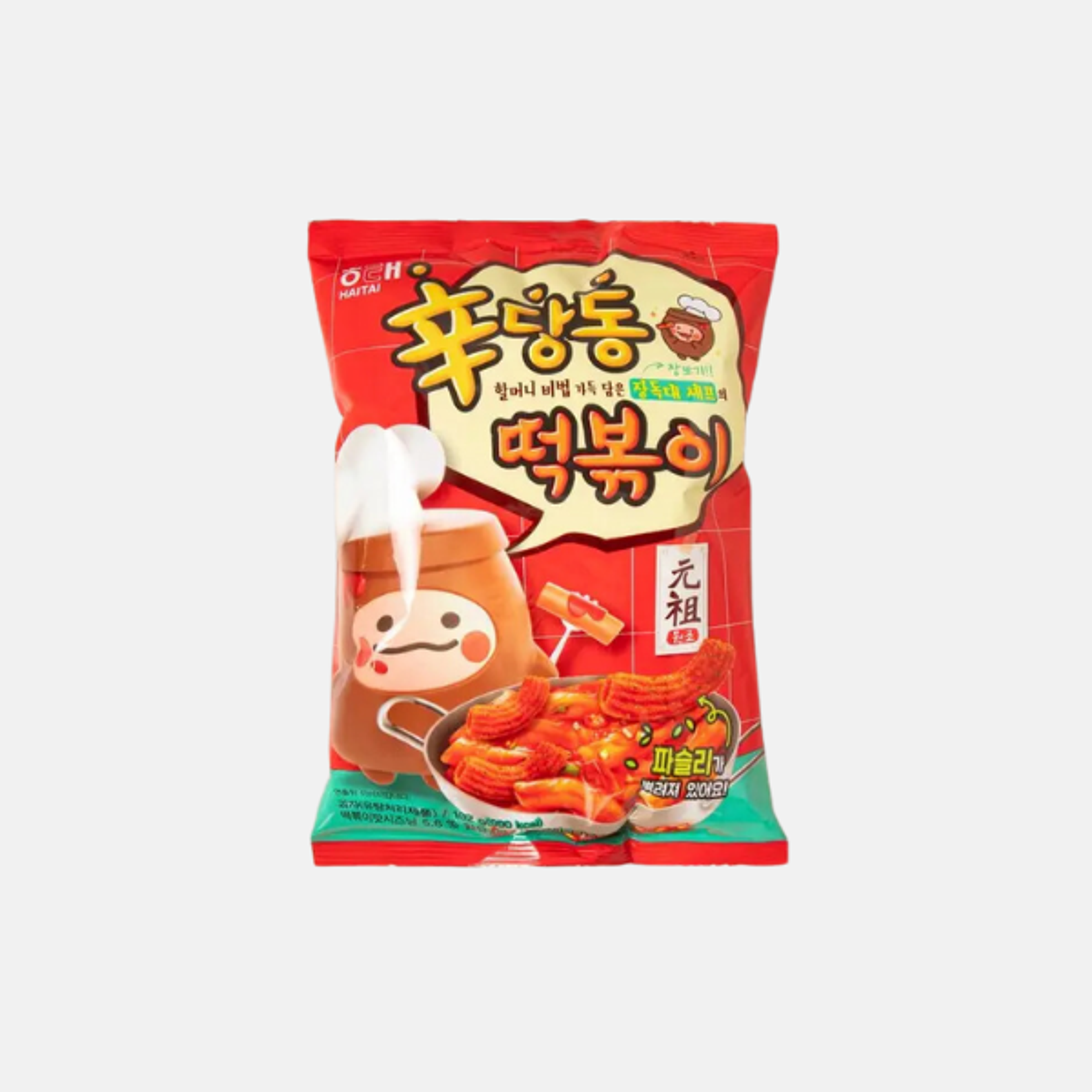  HAITAI Spicy ShinDangdong Tteokbokki 110g – Koreanische würzige Reiskuchen-Snack