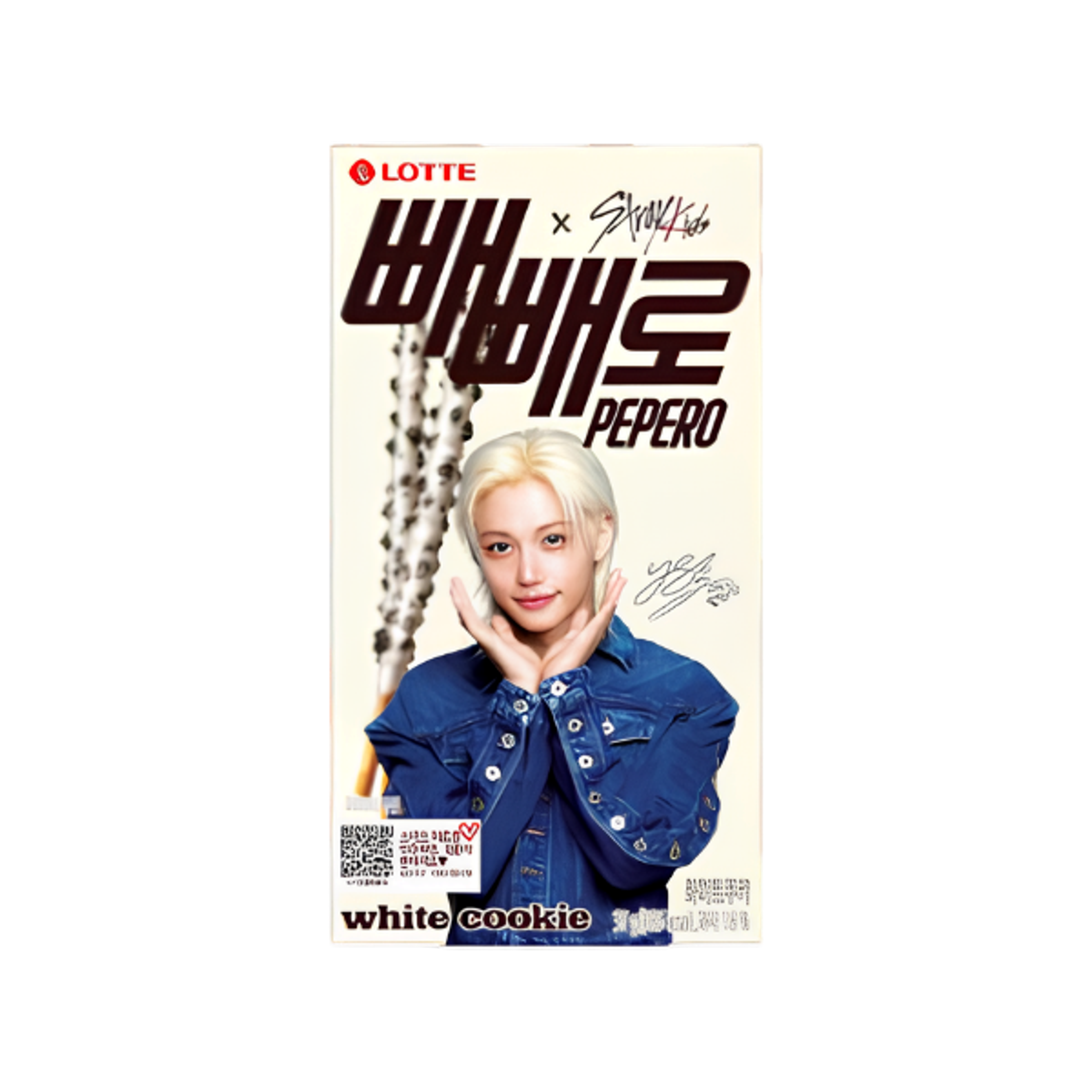 LOTTE X STRAY KIDS Pepero White Cookie - Zufälliges Design