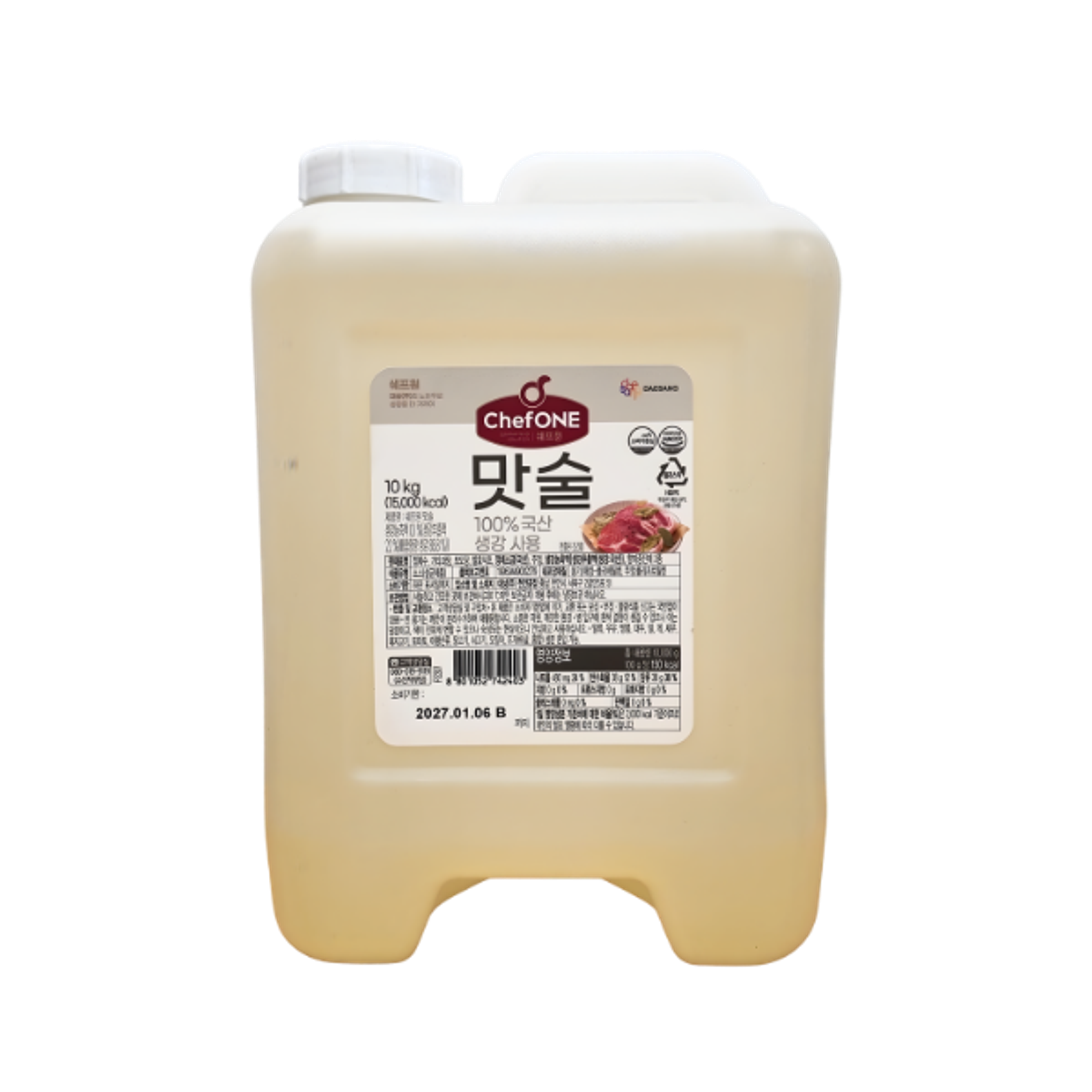 DAESANG ChefONE Cooking Wine 10kg | Korean Cooking Wine for Professional Use