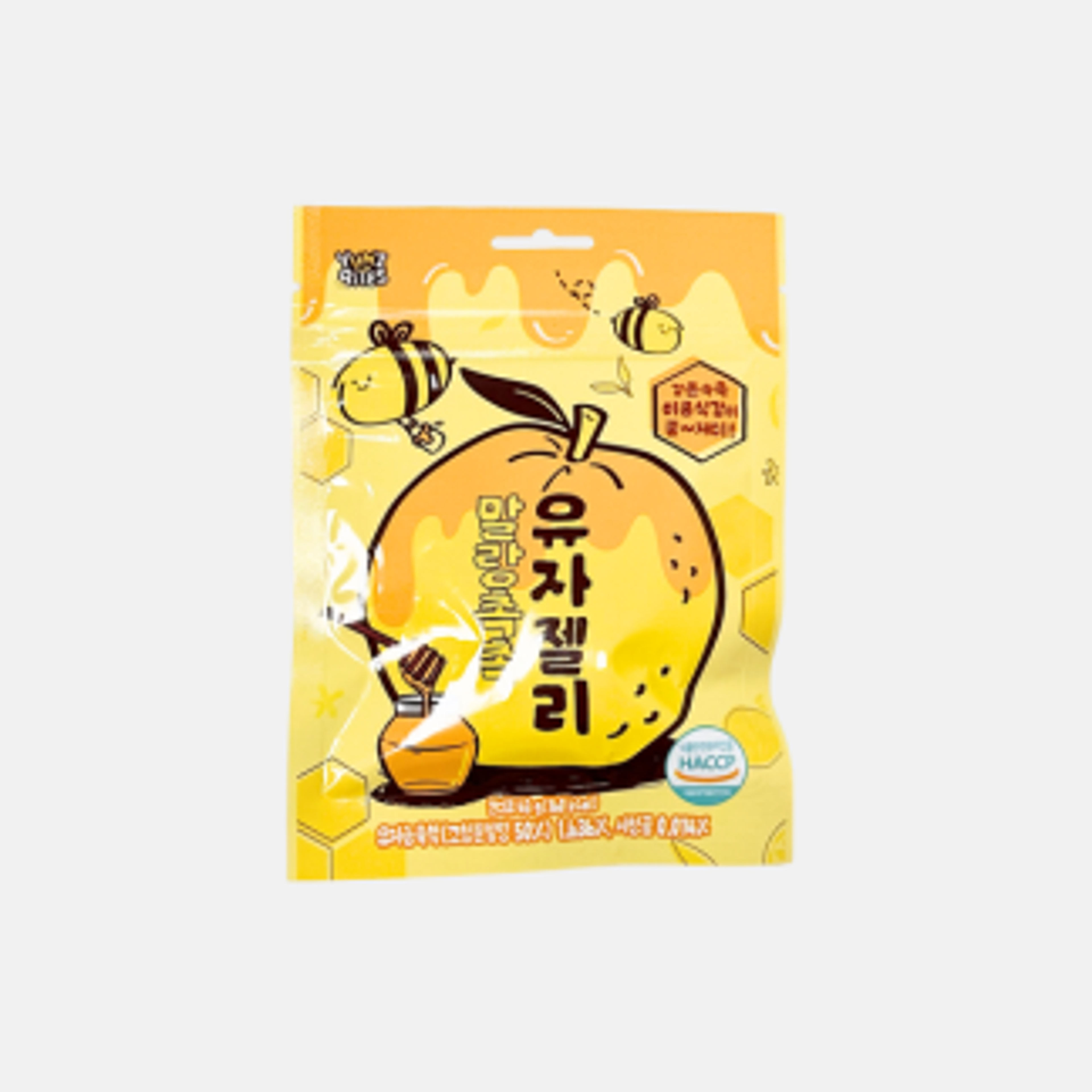 Heungseon Weiche und Saftige Yuzu Jelly 43g - Erfrischender Zitrusgenuss