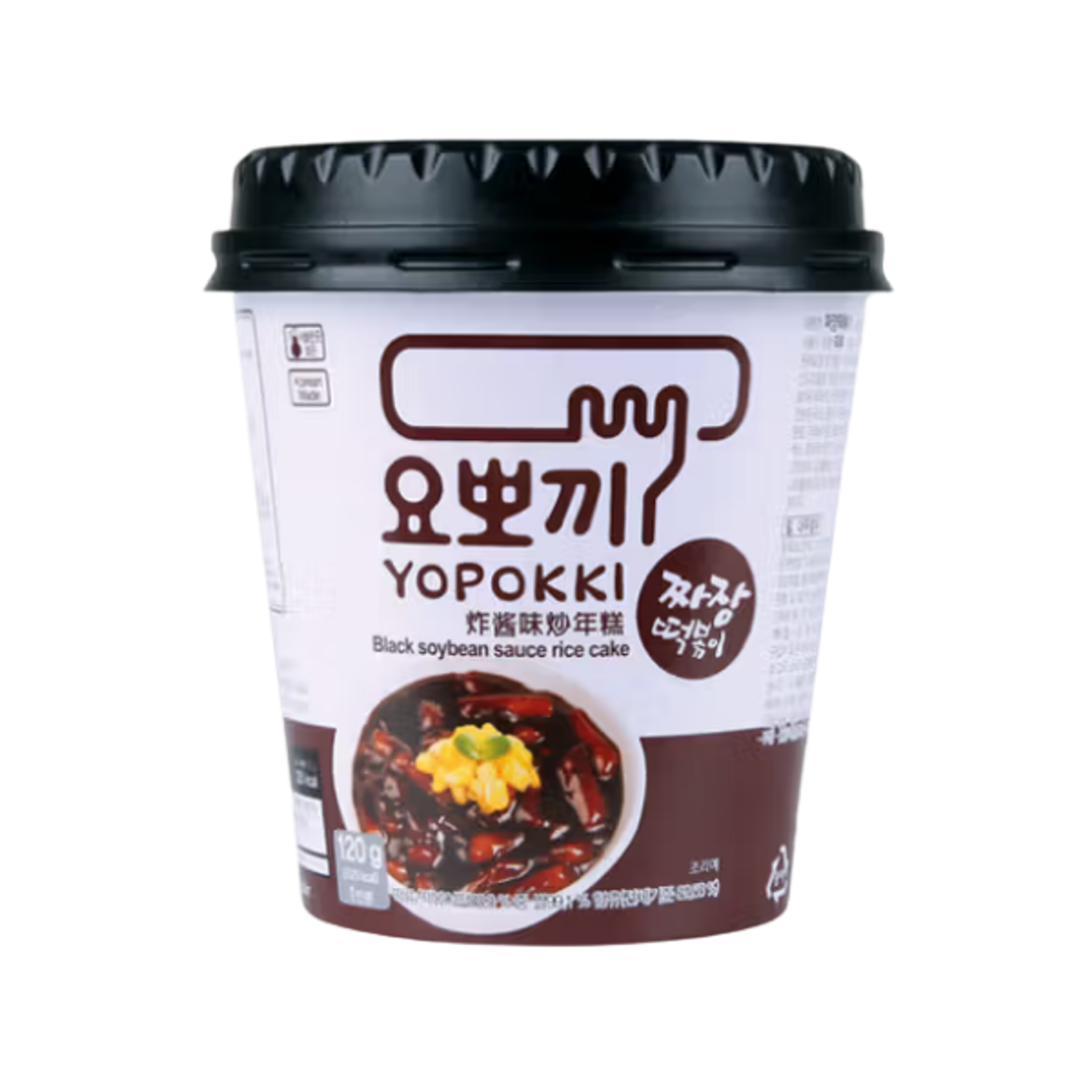 Yopokki Topokki Jjajang Reiskuchen Cup 120g - Authentischer koreanischer Snack in wenigen Minuten
