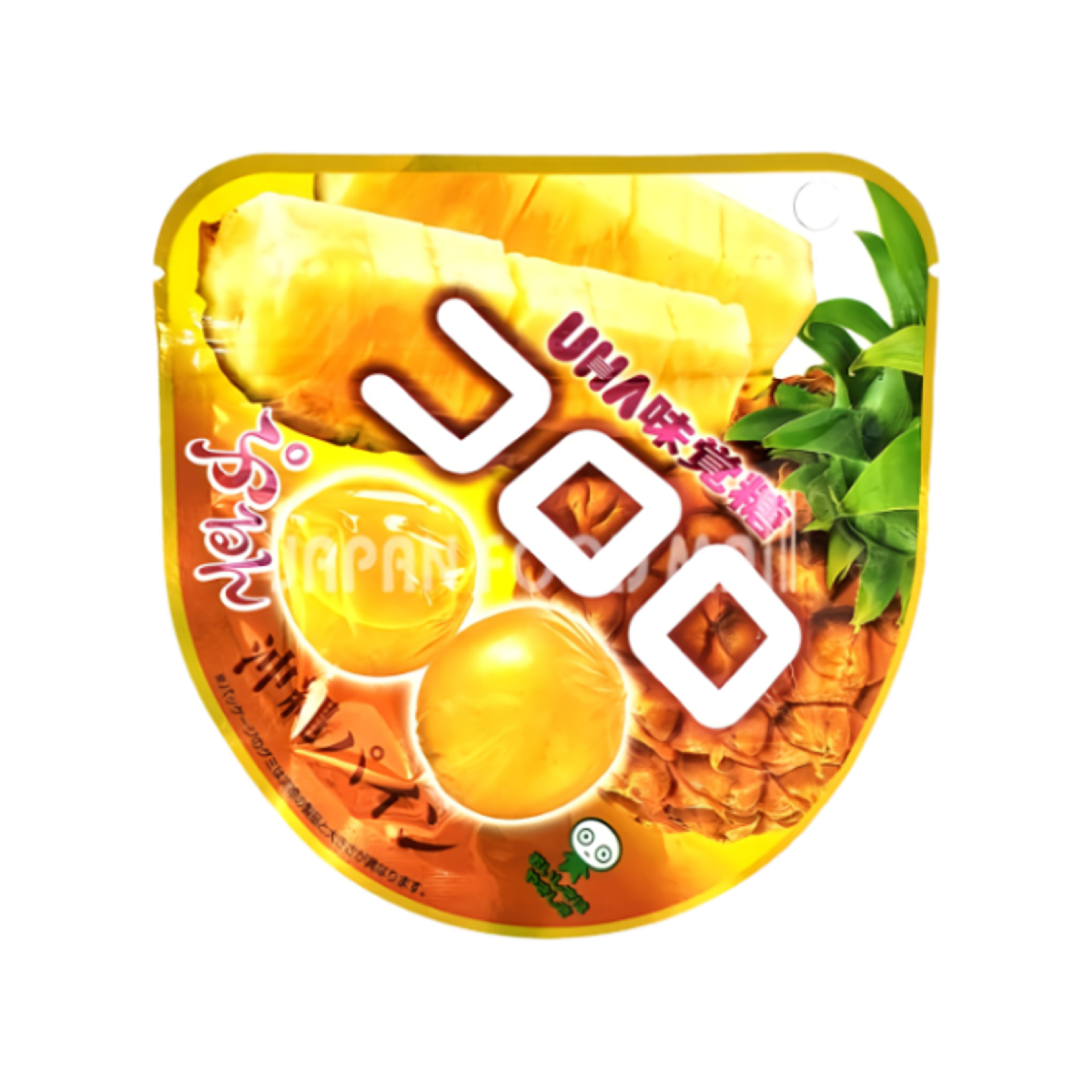UHA MIKAKUTO Kororo Pineapple Gummibonbons 40g – Fruchtige Kaubonbons mit intensivem Ananasgeschmack