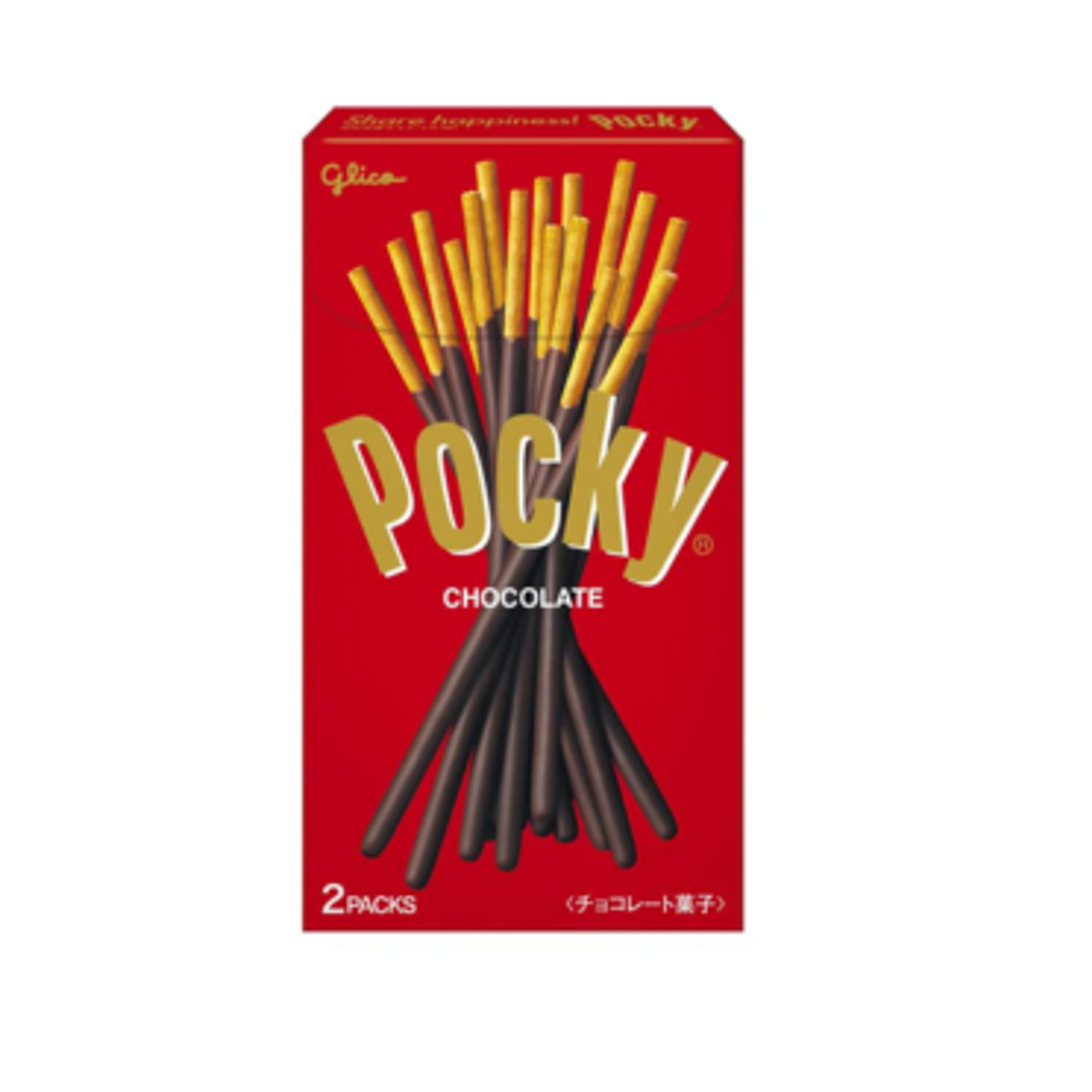 Glico Pocky Original Chocolate - Leckere Schokoladensticks, 2 Packs, 33.9g