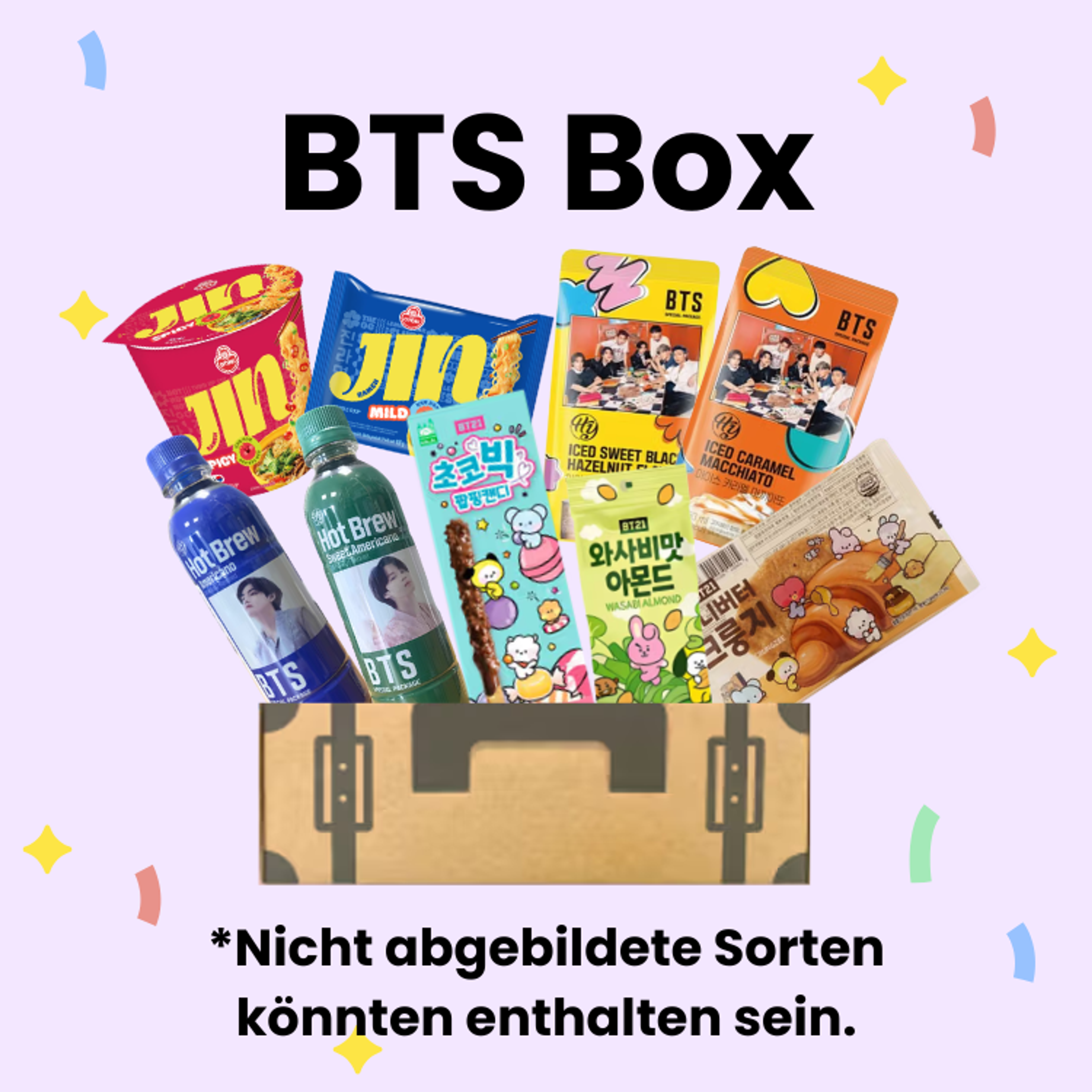 BTS Box | Limitierte Fan-Box mit Iced Coffee, Kombucha & Jin Ramen