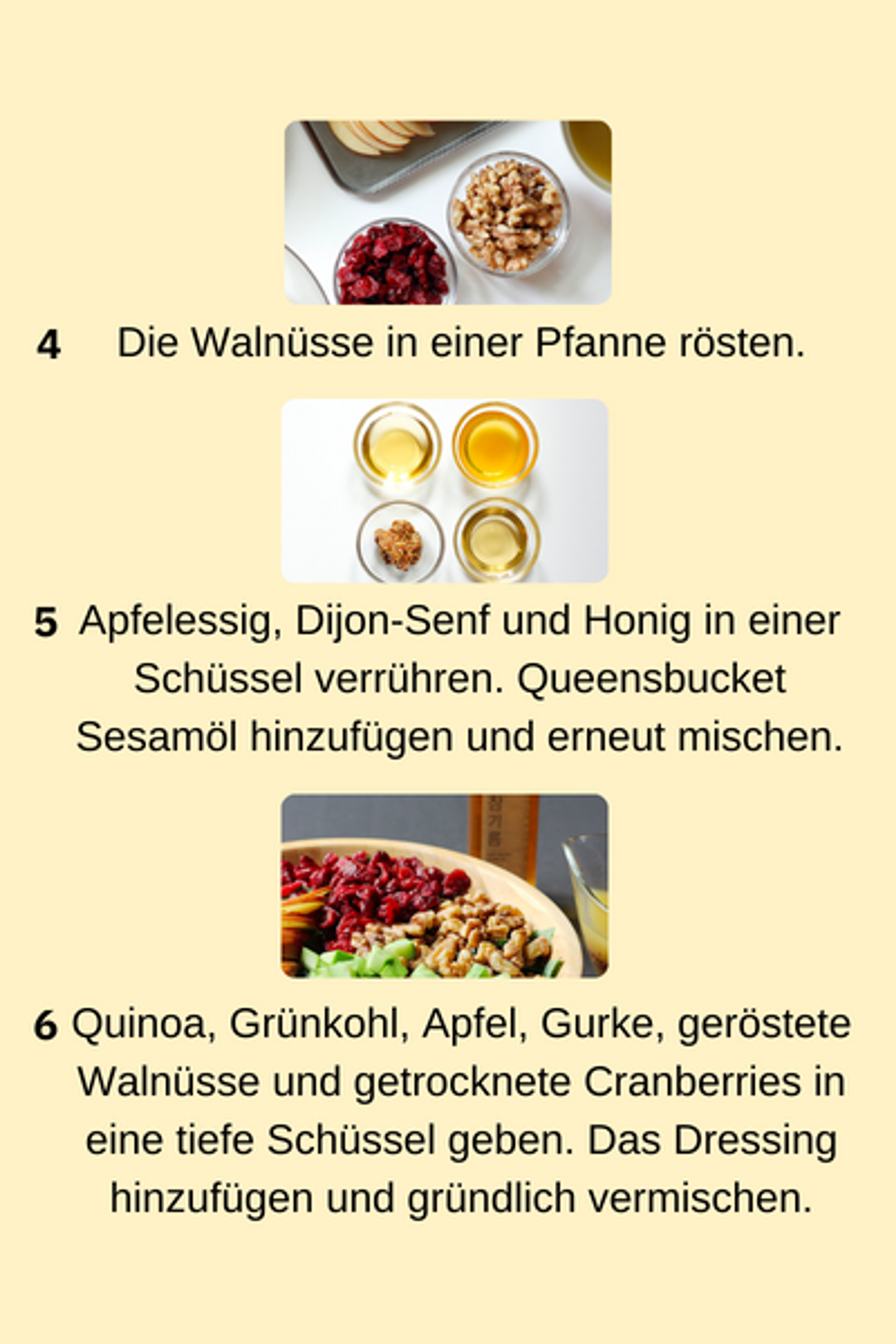 Apfel Grünkohl Quinoa Salat