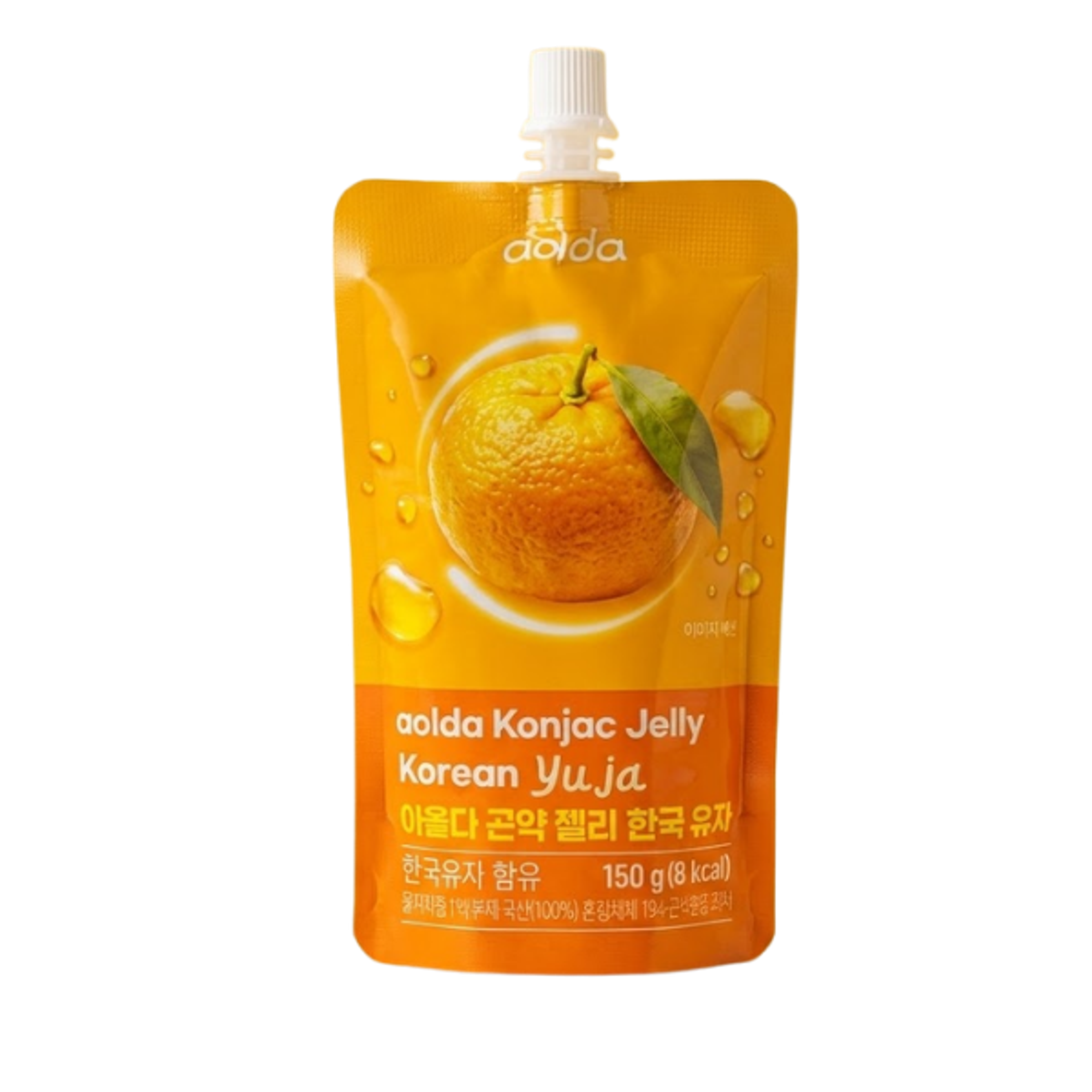 AOLDA Konjak-Gelee Yuza 150g | Zuckerfreier Jelly-Drink mit koreanischem Yuzu-Aroma