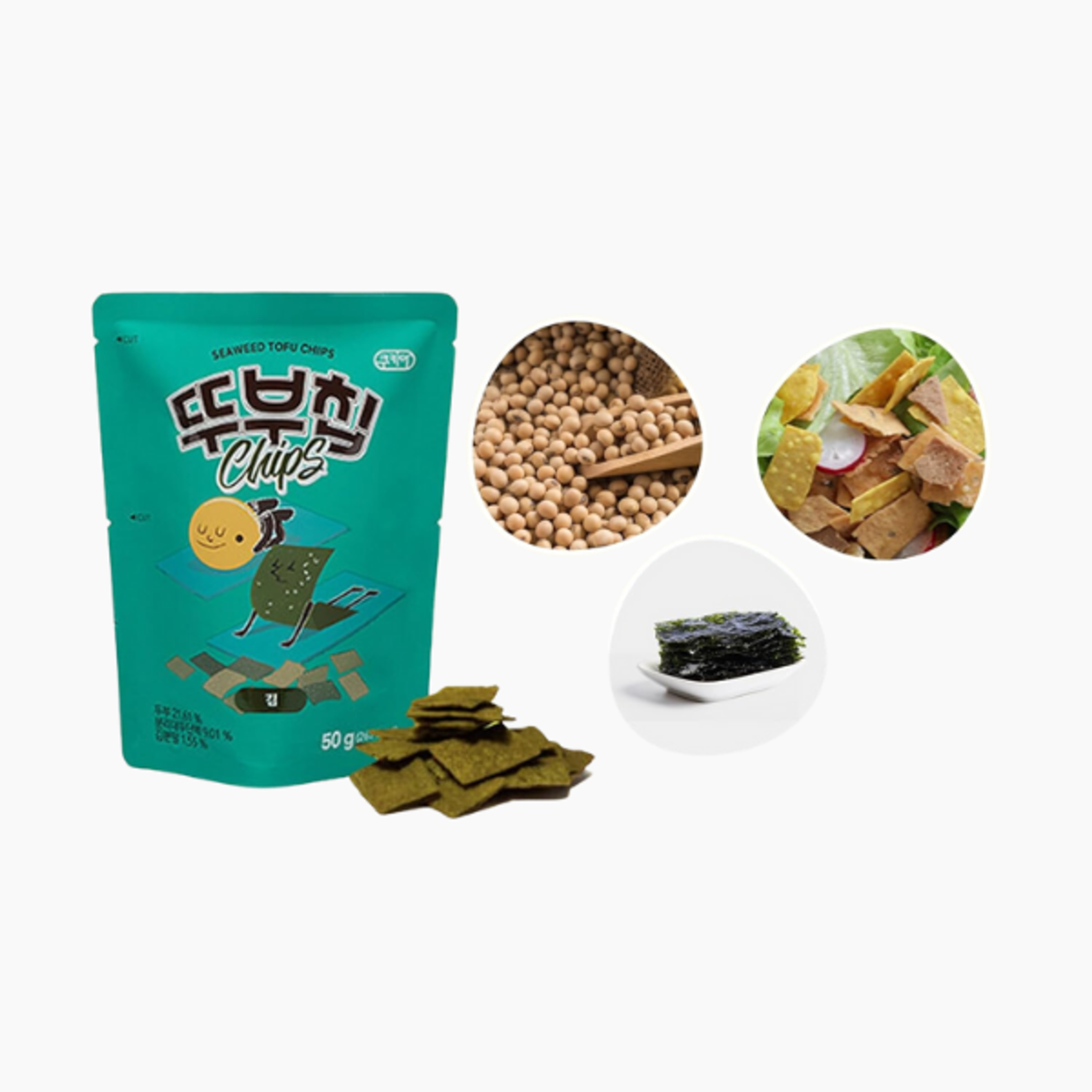 COOKIA Seaweed Tofu Snack: Crispy & Savory | Vegan, Gluten-Free (50g)