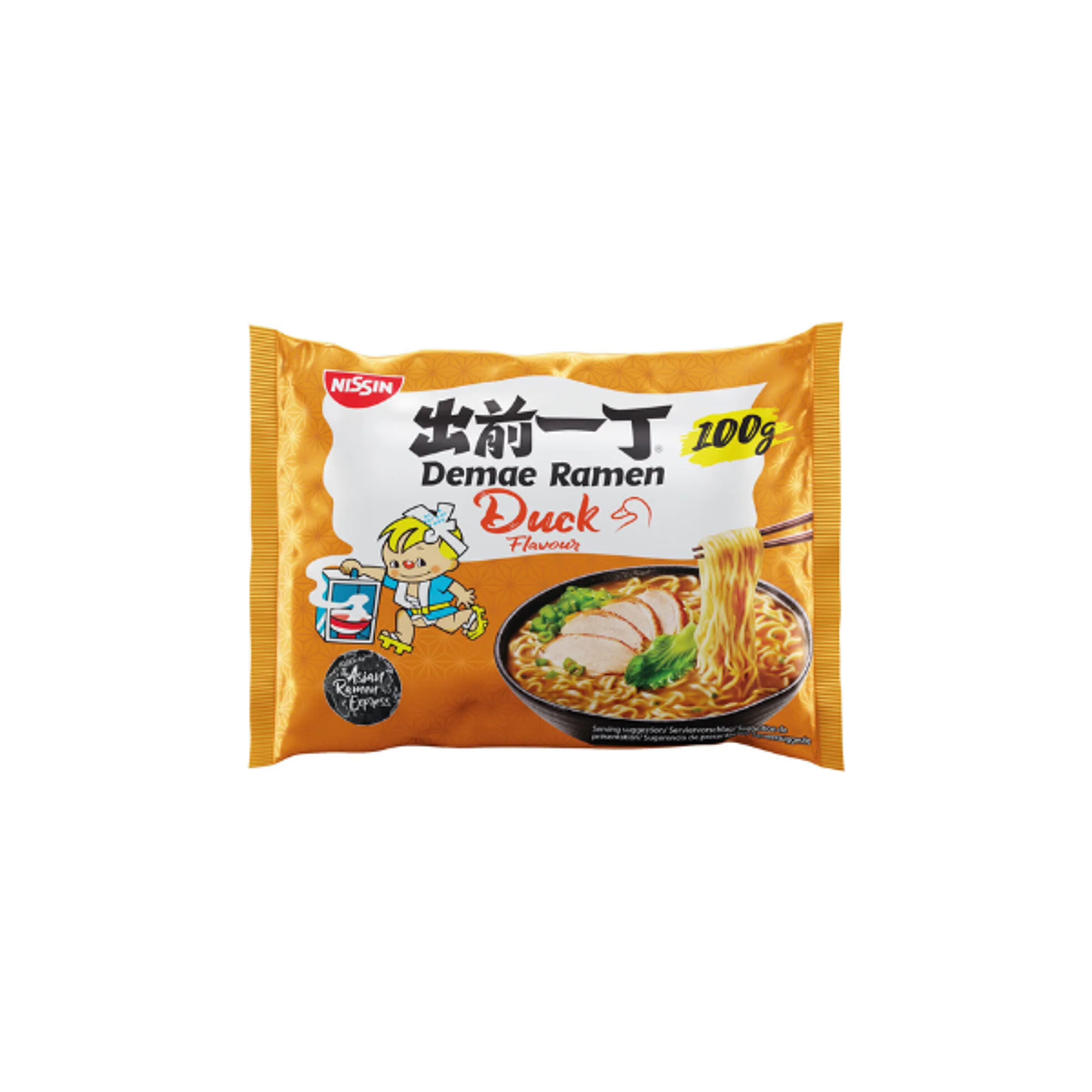 NISSIN Demae Ramen Duck Flavour 100g | Japanische Instant-Ramen mit Entengeschmack