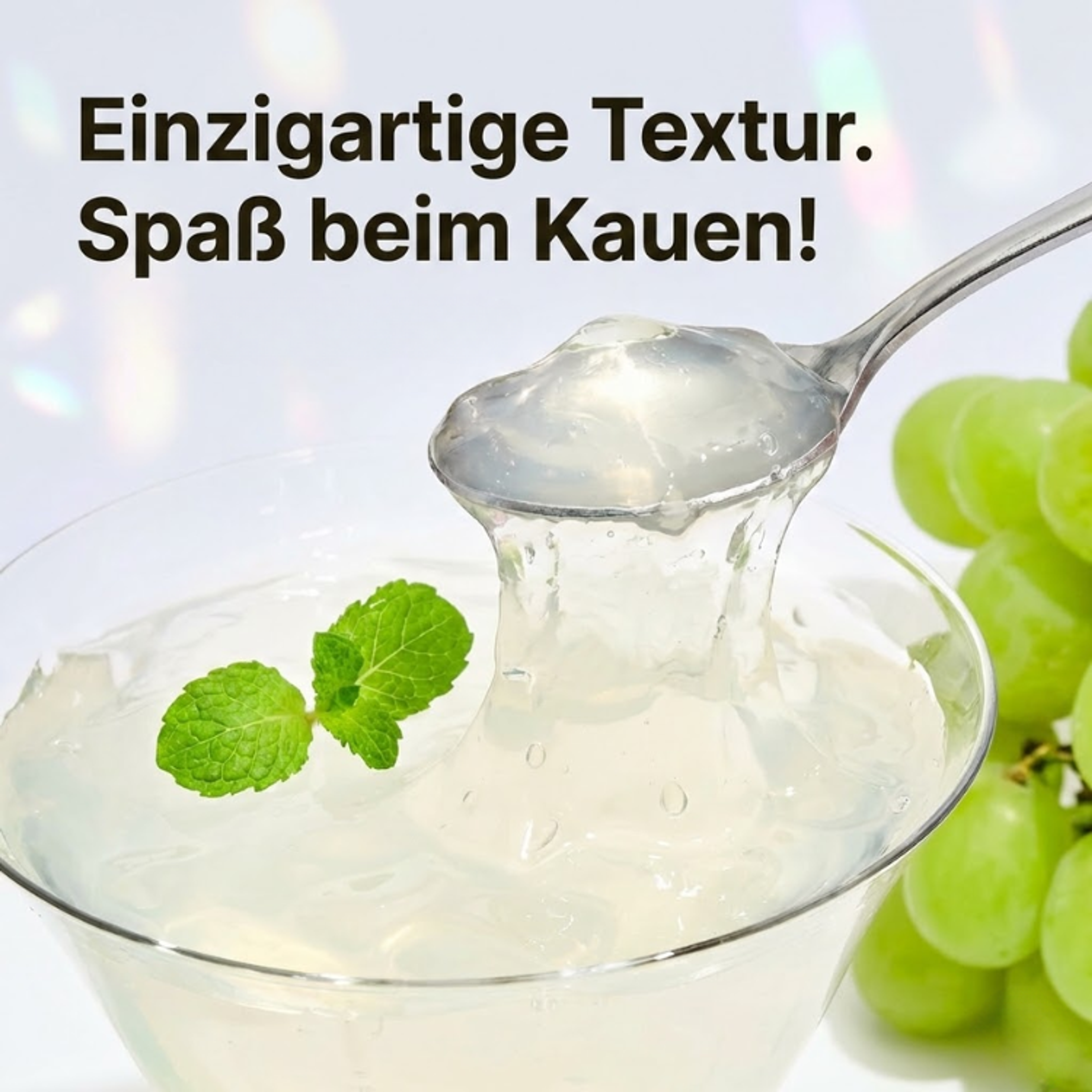 Auswahl an Konjac Jelly Geschmacksrichtungen.