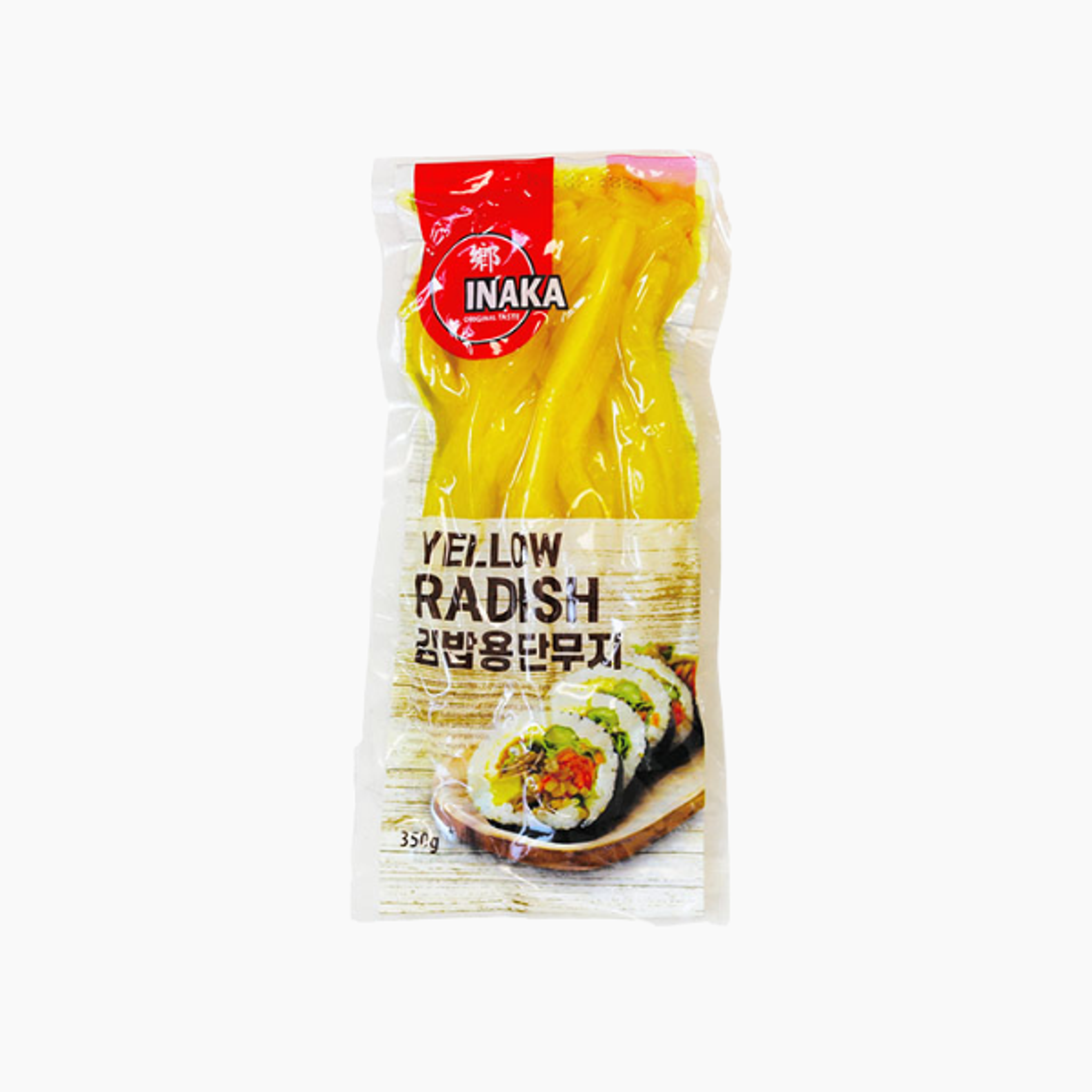 INAKA Danmuji für Gimbap 350 g | Eingelegter Rettich für koreanisches Sushi & Beilagen