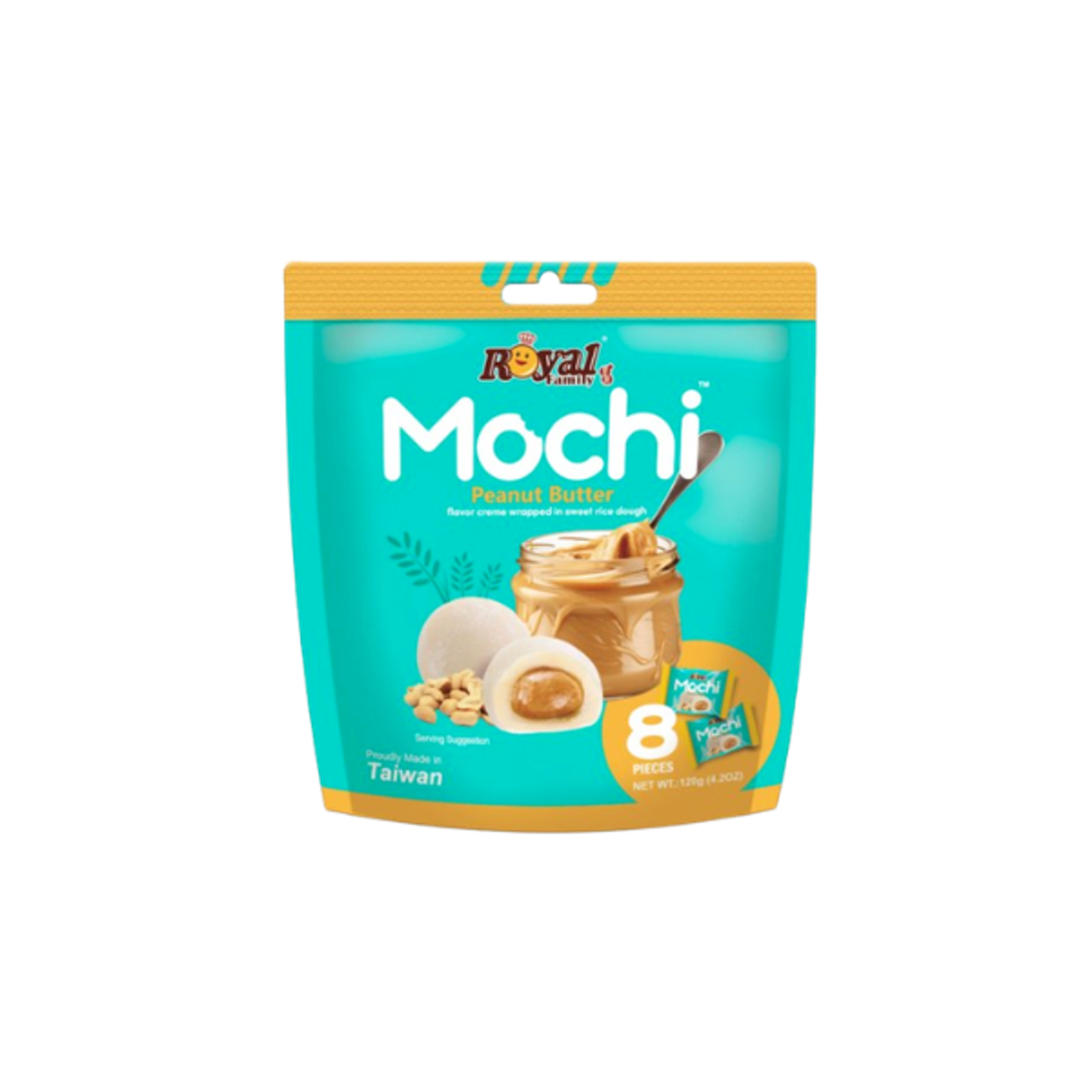 ROYALFAMILY Mochi Peanut Butter 120g | Taiwanesische Mochi mit Erdnussbutter
