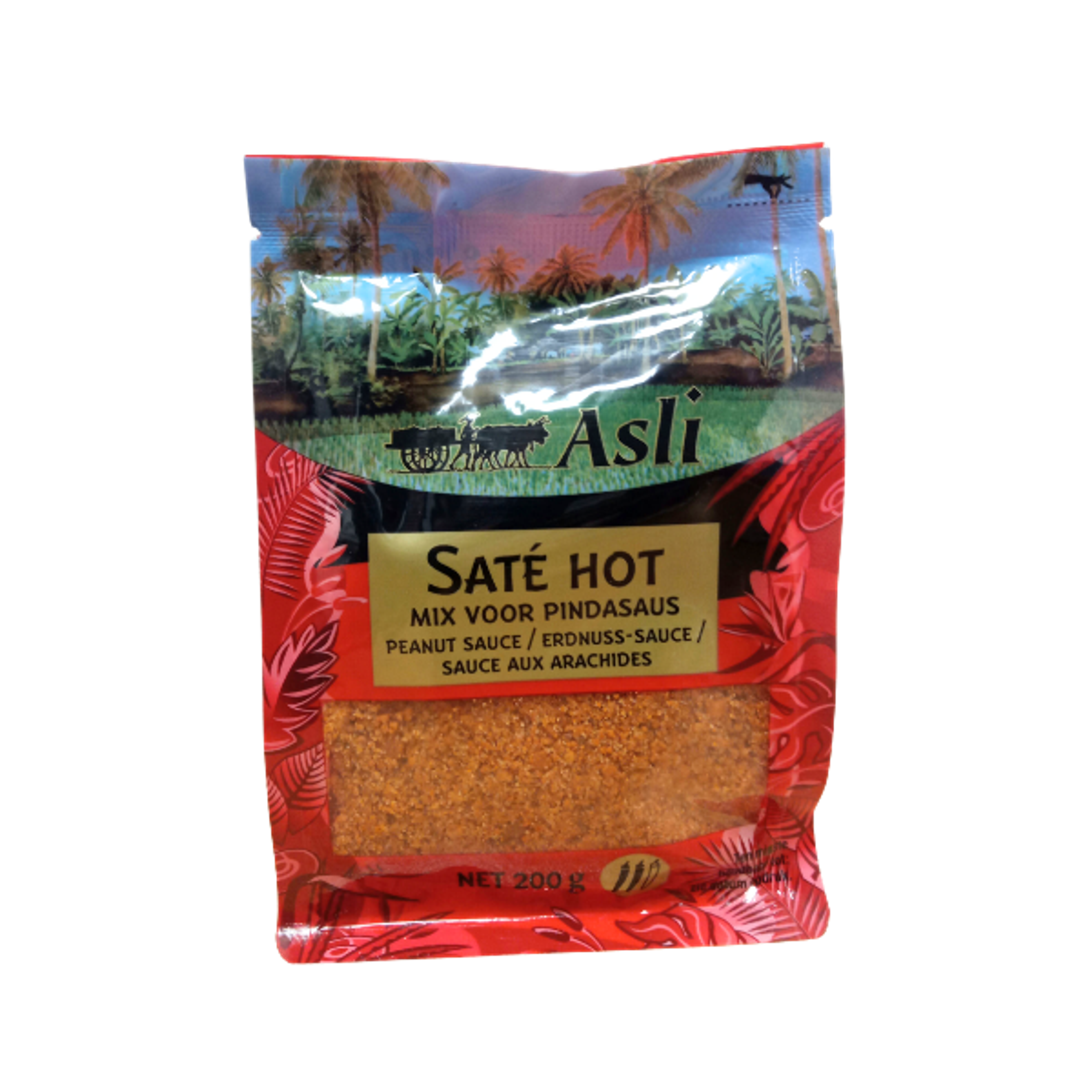 ASLI Saté Hot Mix 200g | Würzige Mischung für indonesische Erdnusssauce