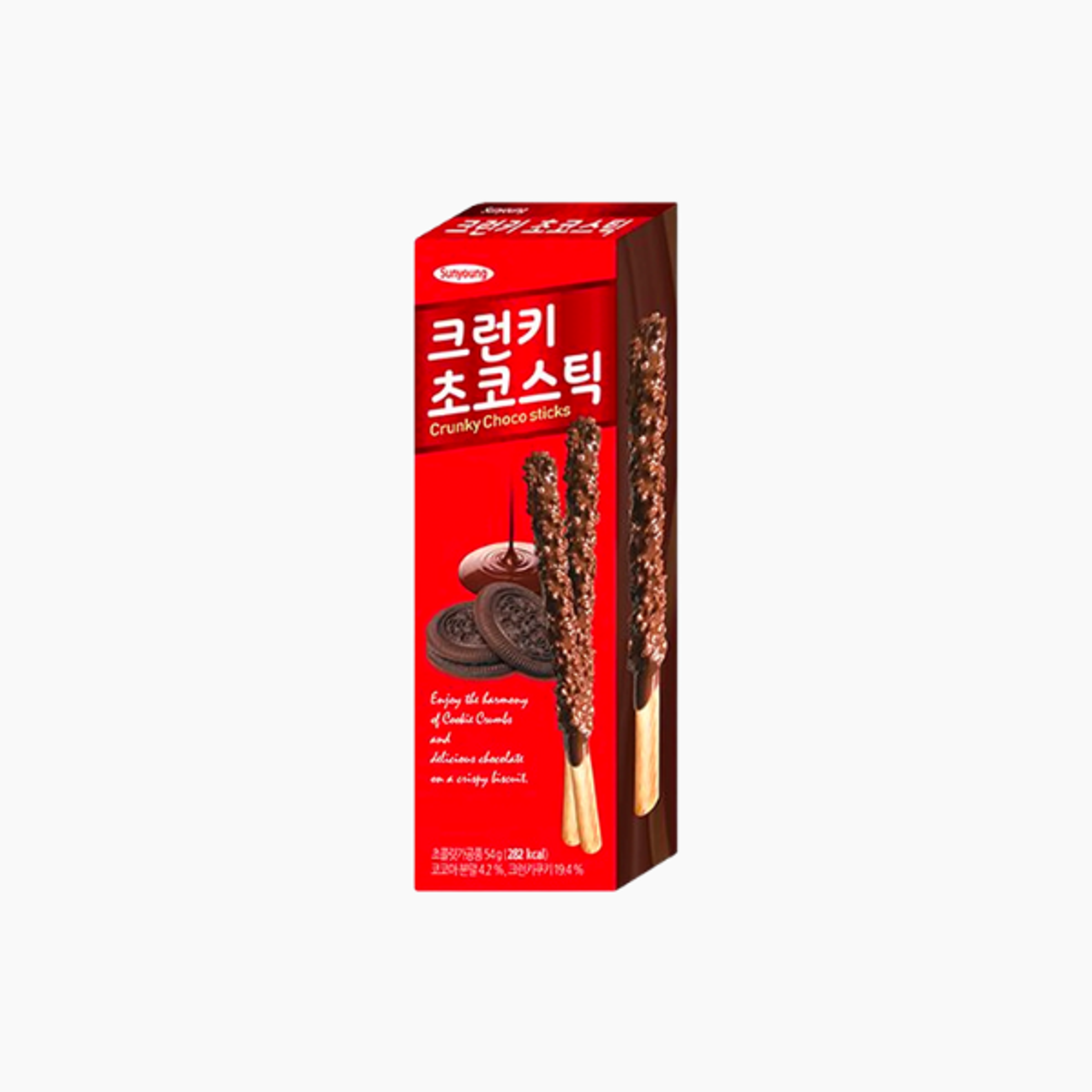  SUNYOUNG Crunky Choco Sticks 54g – Knusprige Schokosticks mit Cookie-Crunch