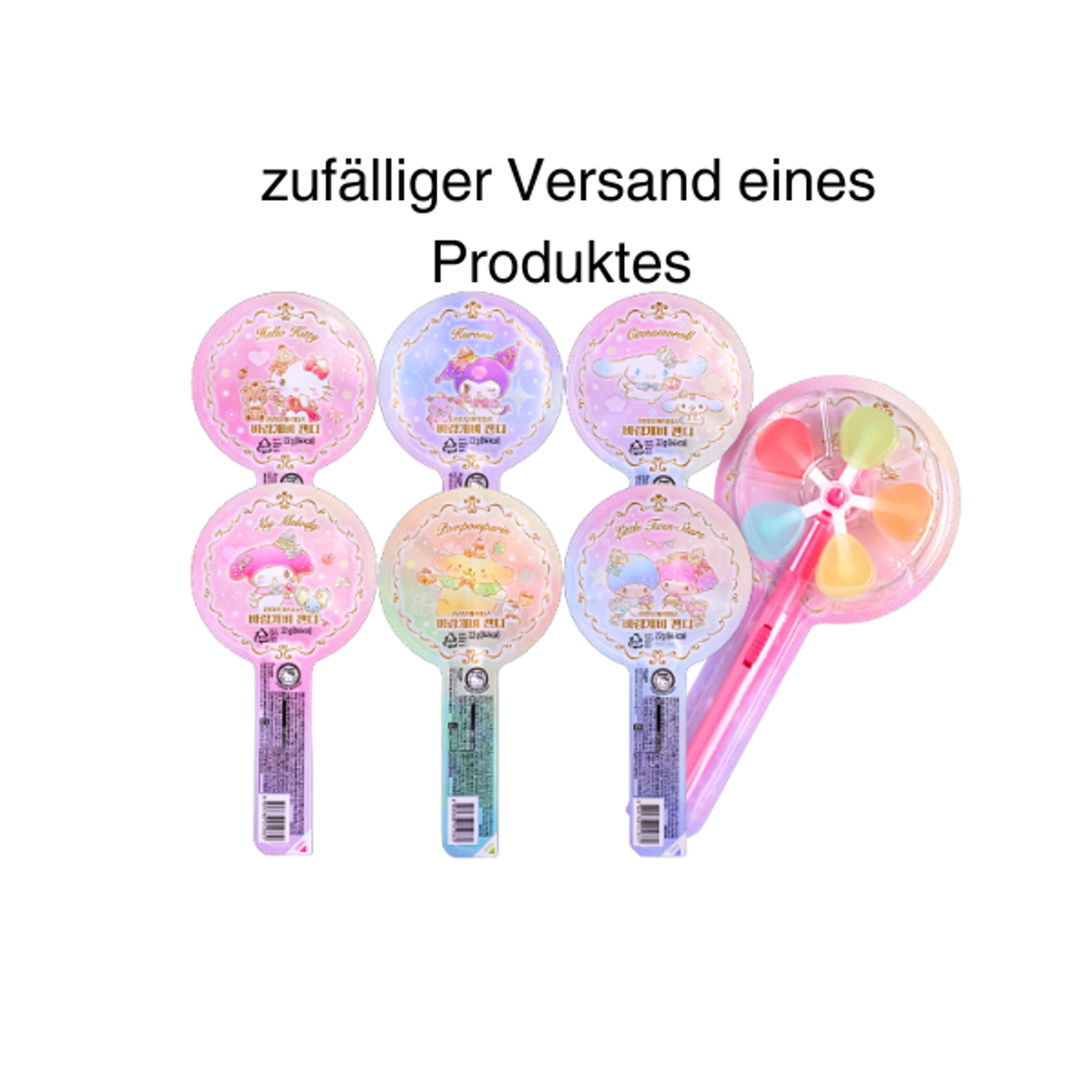 GWANGDONG SANRIO Pinwheel Candy 22g | Drehbonbon mit 5 Fruchtgeschmäckern