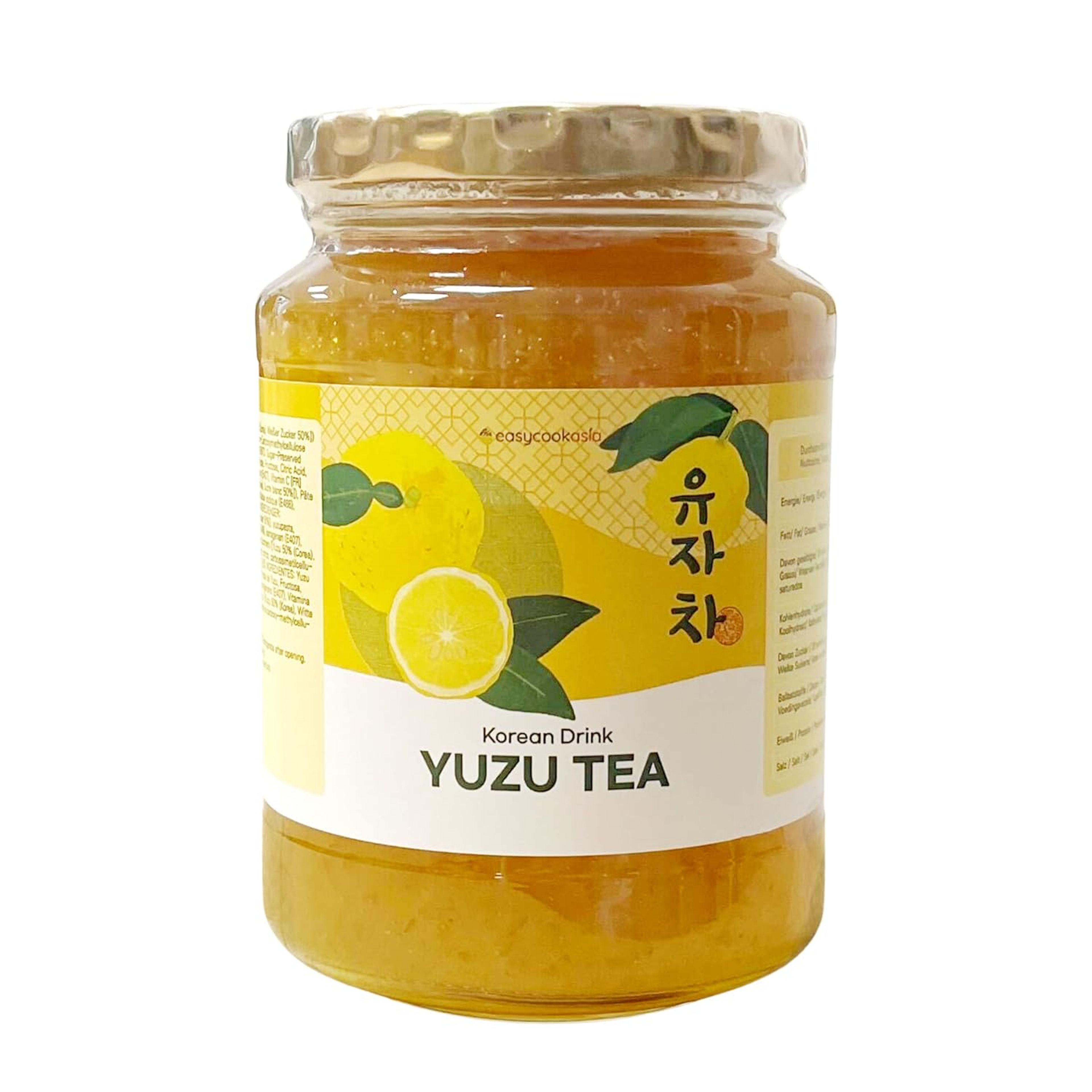 EasyCookAsia Koreanischer Yuzu -Tee | Fruchtiger Frischekick aus Korea 