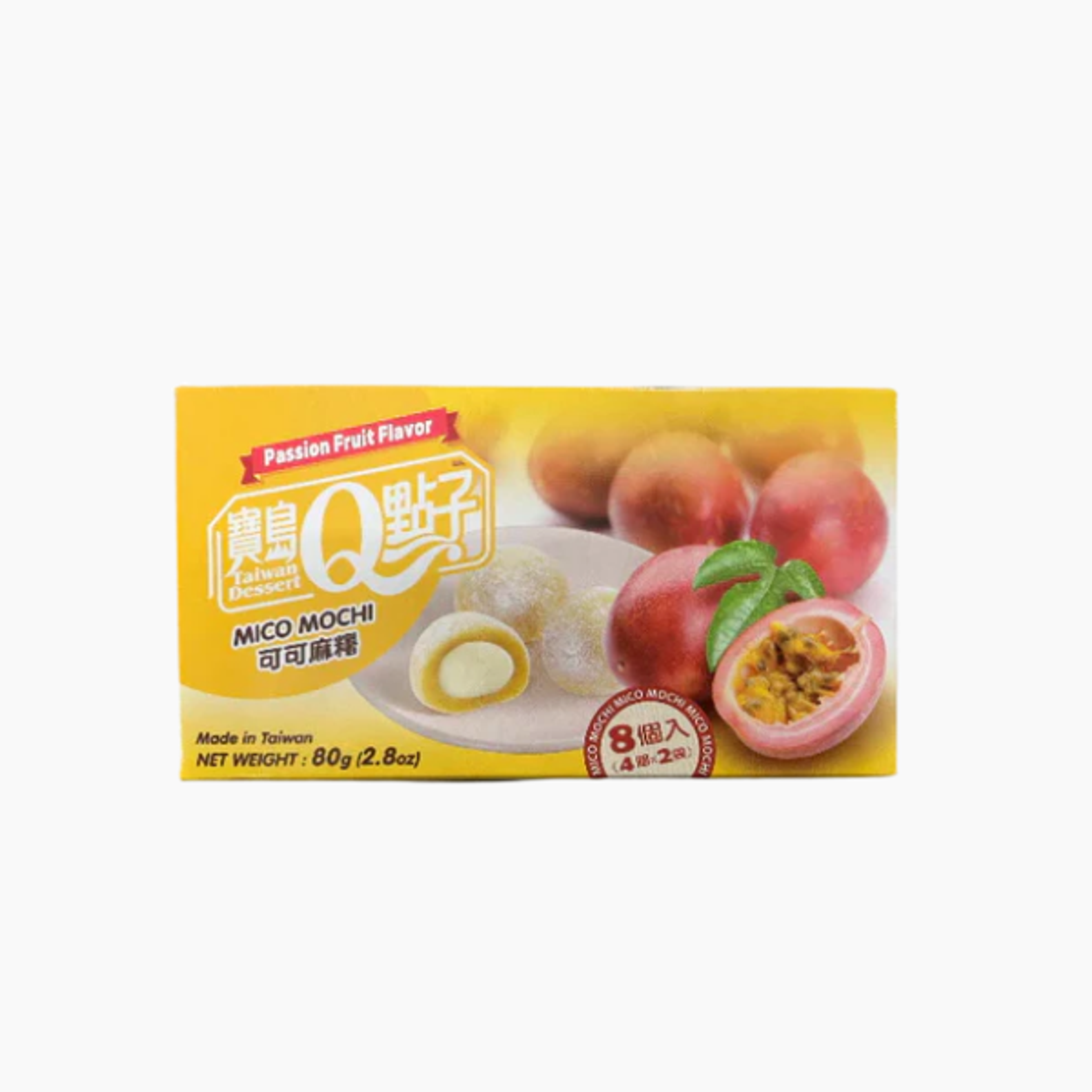 TW Q Mico Mochi Passionsfrucht 8er-Packung