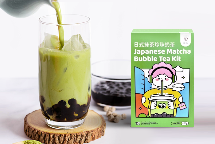 Tokimeki Japanischer Matcha Bubble Tea Kit 255g - Kreative Getränkevariationen