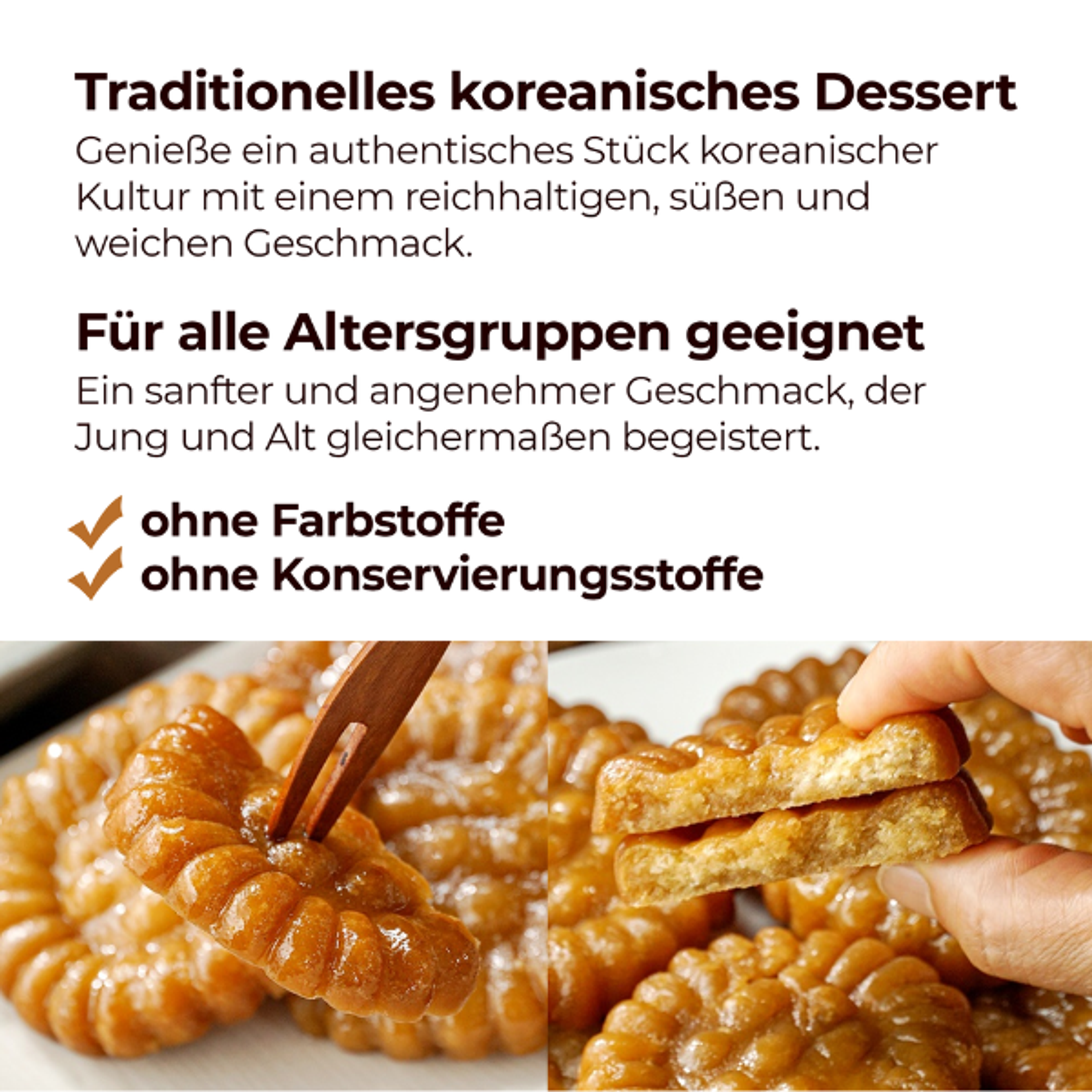 HAENARU Yakgwa mit Kürbis 50g | Koreanisches Traditionsgebäck – Ohne Zucker, Farb- & Konservierungsstoffe