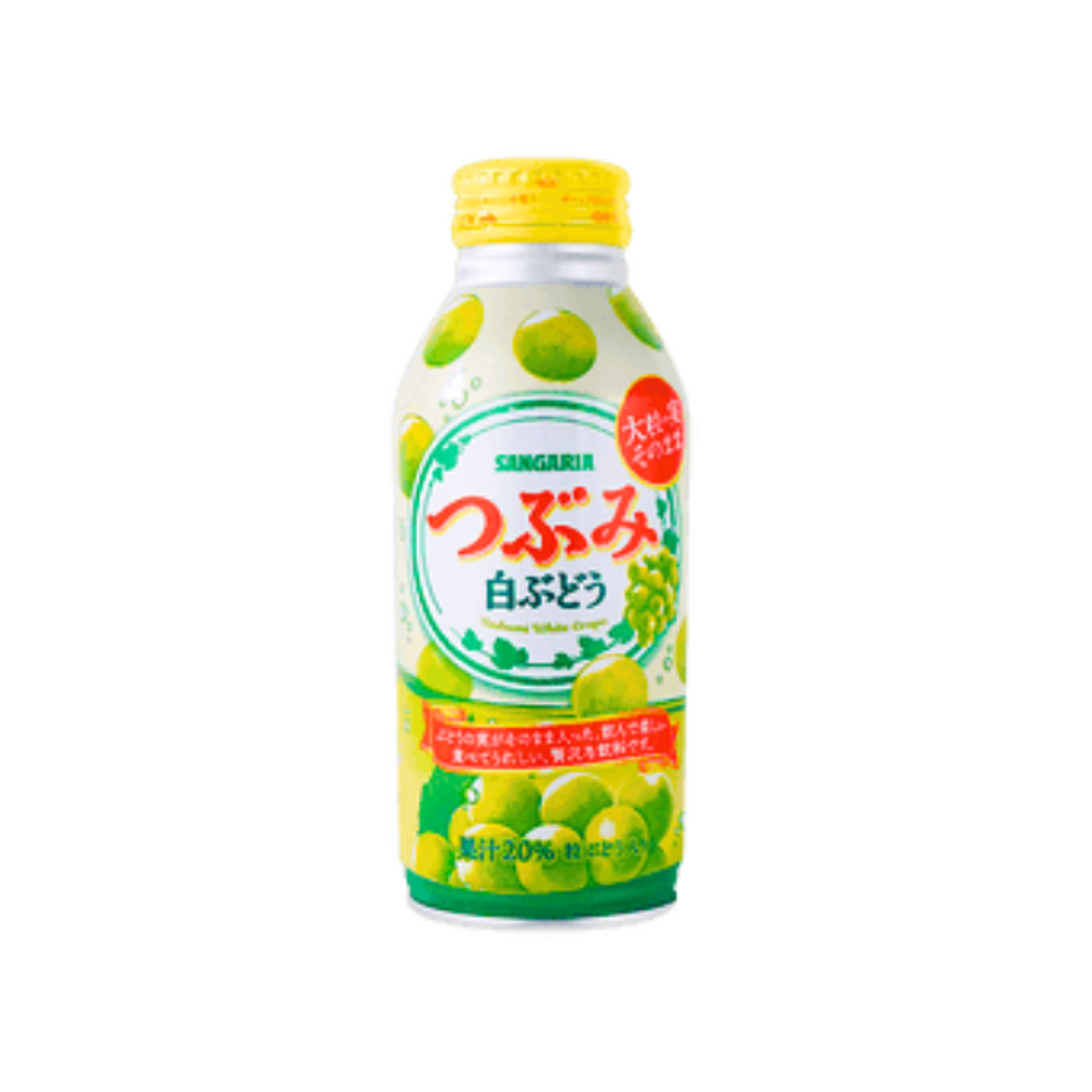 SANGARIA Tsubumi White Grape 380ml | Traubengetränk mit Fruchtstückchen