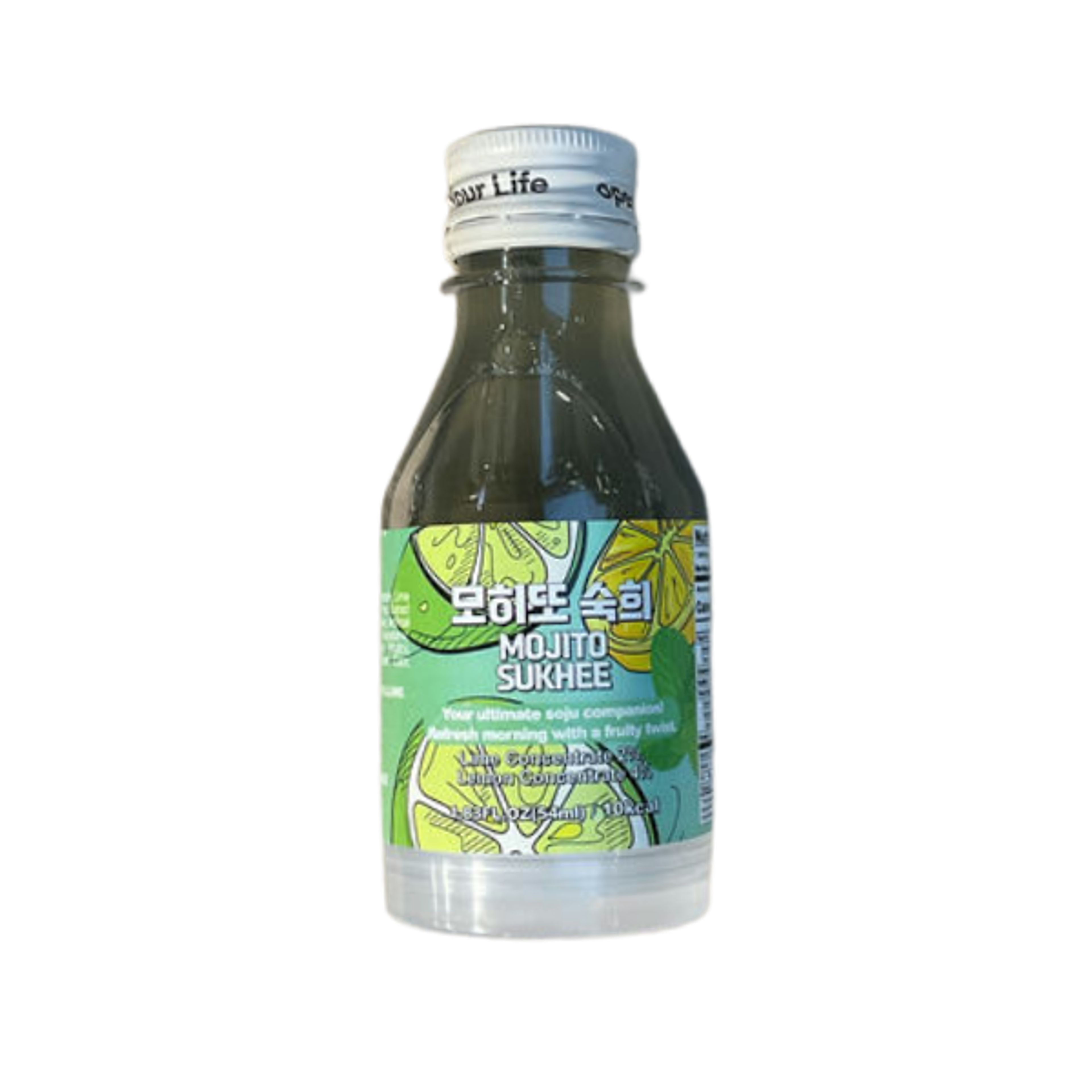 SUKHEE Mojito Erfrischungsgetränk 54ml | Fruchtig-frischer Zitronen-Limetten-Drink für neue Energie