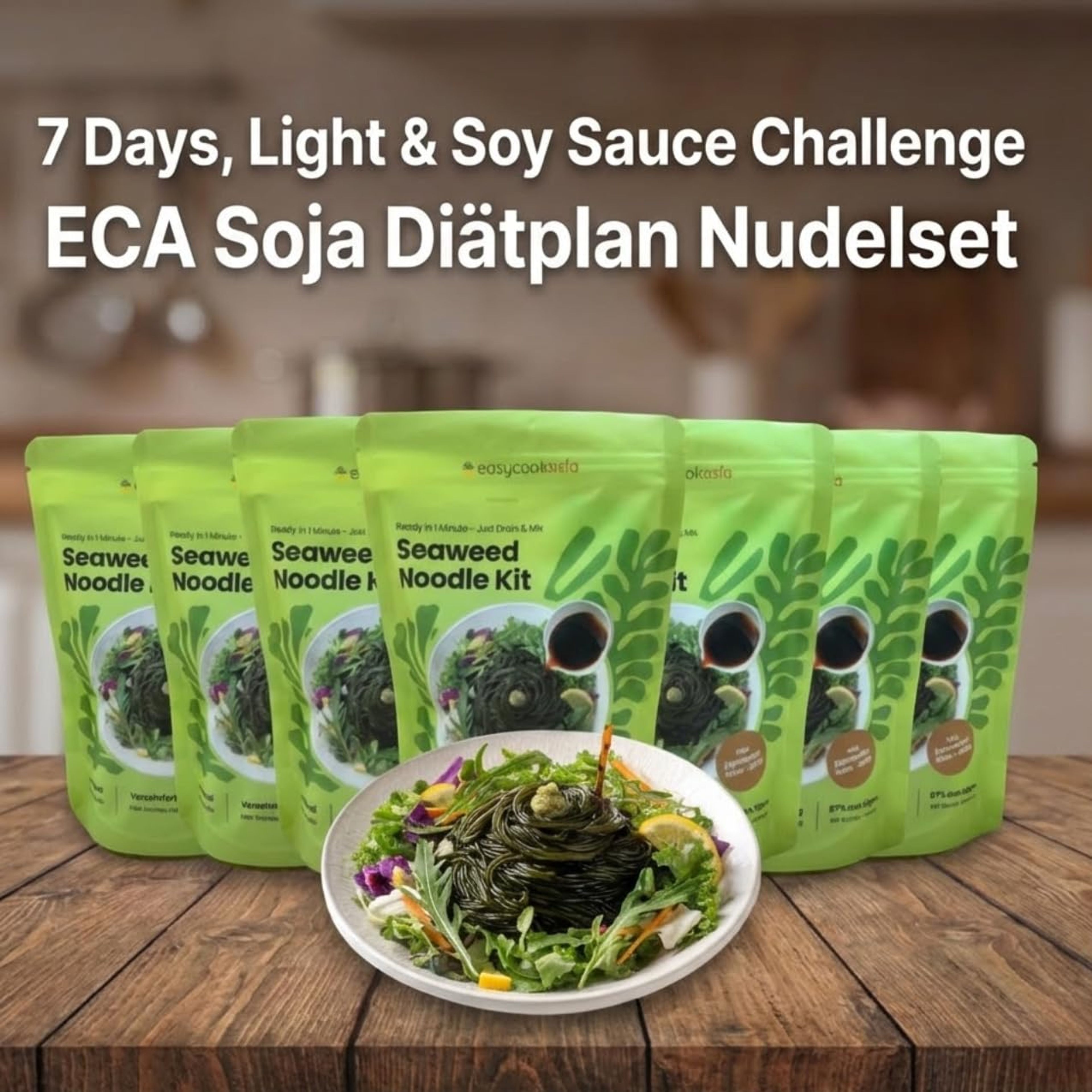 ECA Seaweed Noodle mit Soba-Sauce 376 g