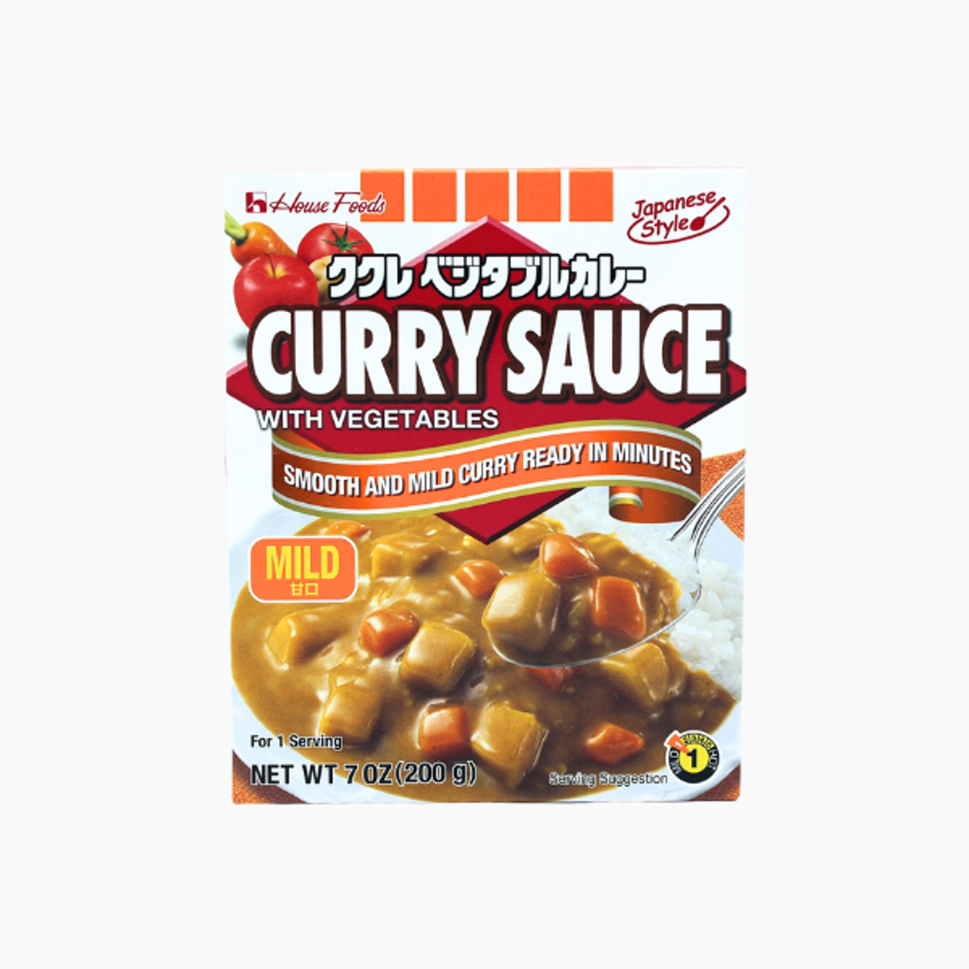 HOUSEFOODS Curry Sauce with Vegetables 200g – Mild, vegetarisch & lecker