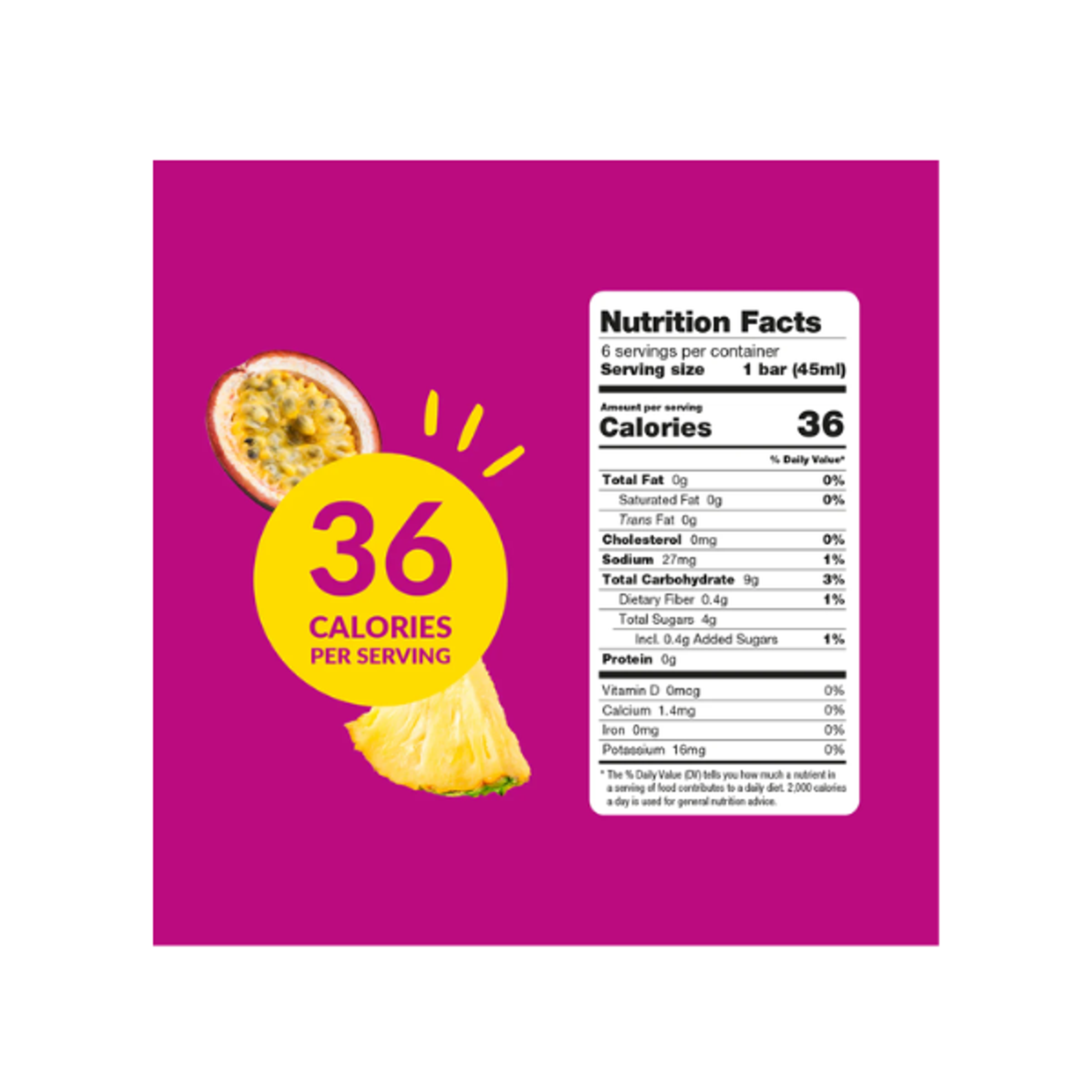 POPSMALAYA Sorbet Bar Passionfruit Pineapple 270ml – Exotic Delight