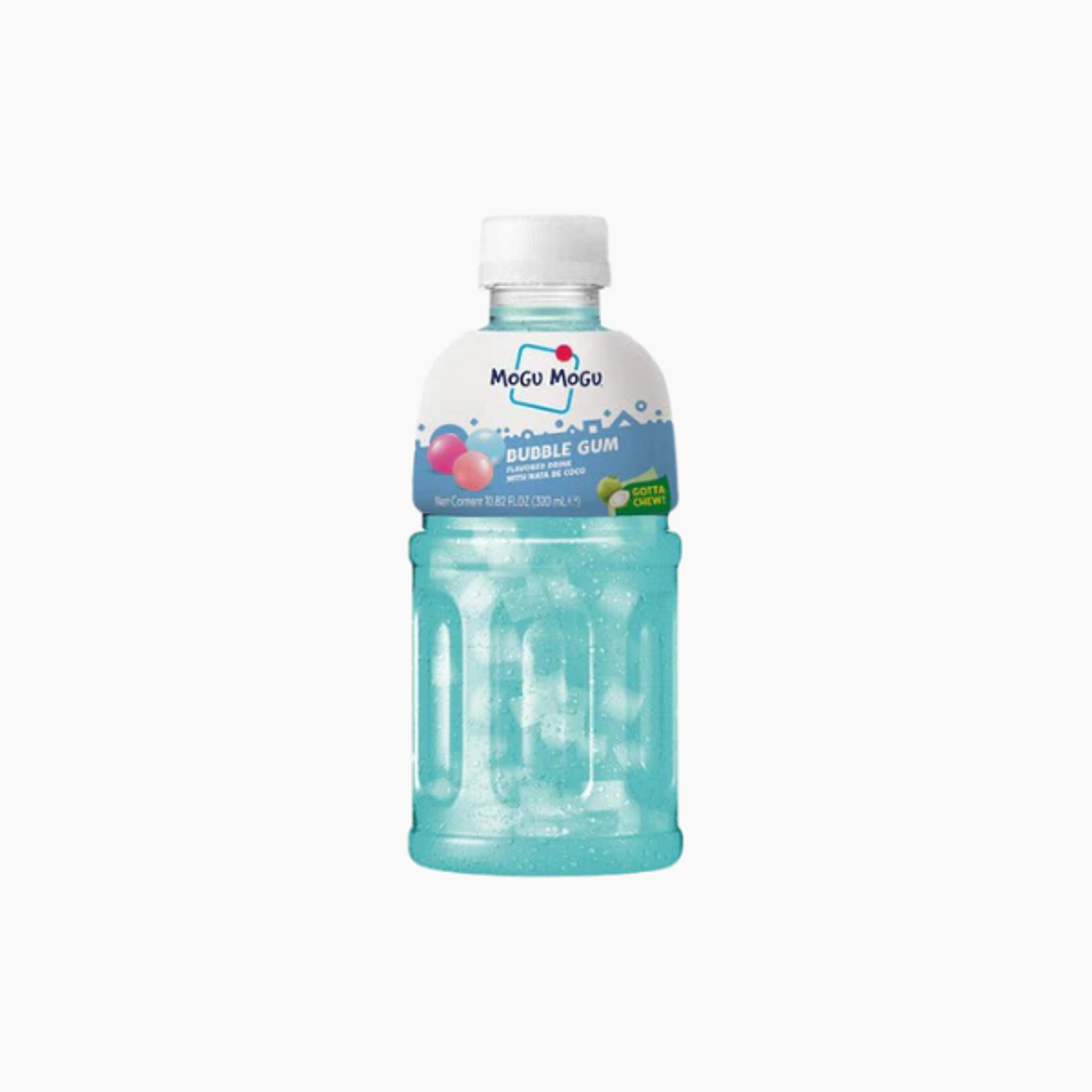 Mogu Mogu Bubble Gum 320ml | Süßes Erfrischungsgetränk mit Nata de Coco