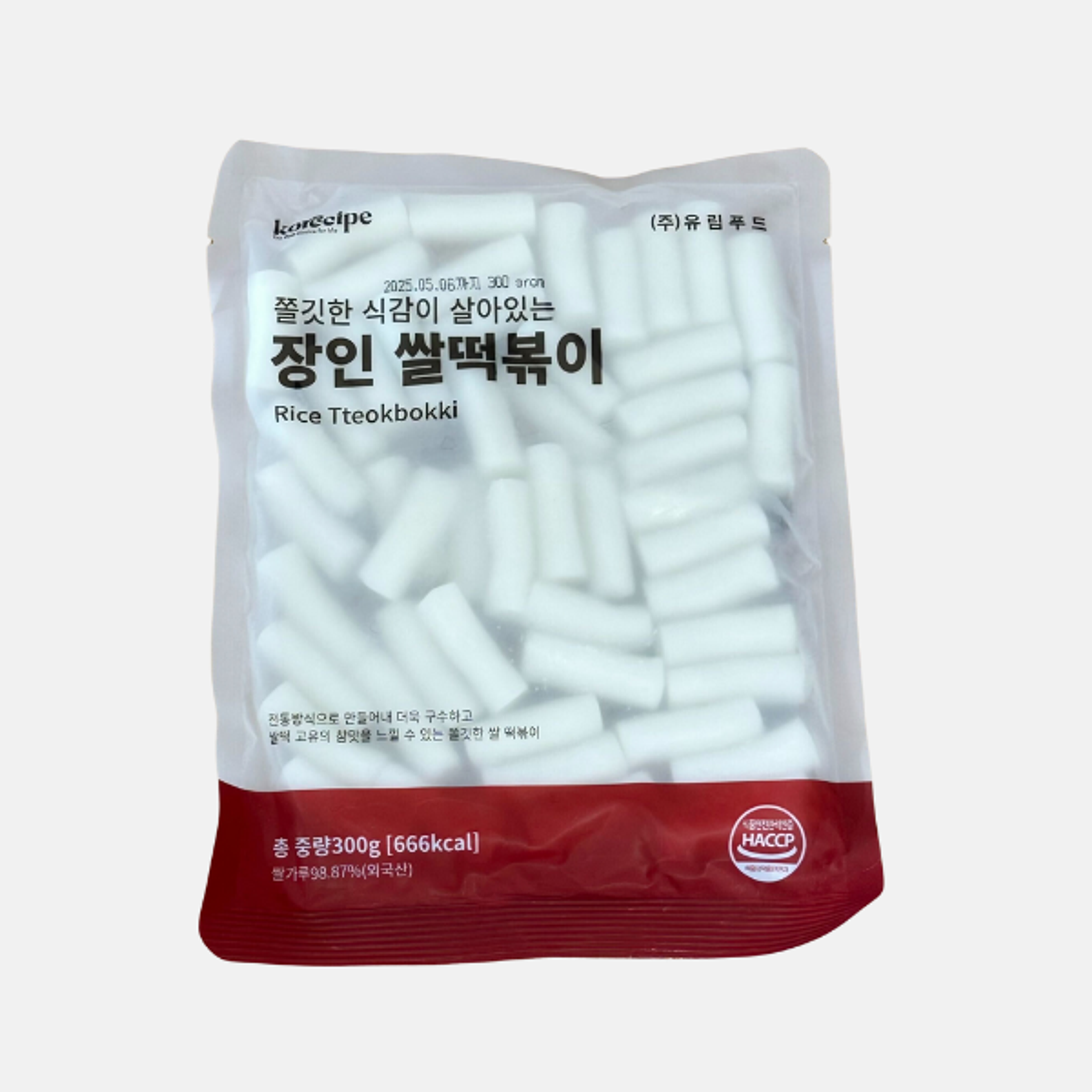 Korecipe Meister Reiskuchen 300g – Vielseitiger koreanischer Reiskuchen für Tteokbokki und mehr