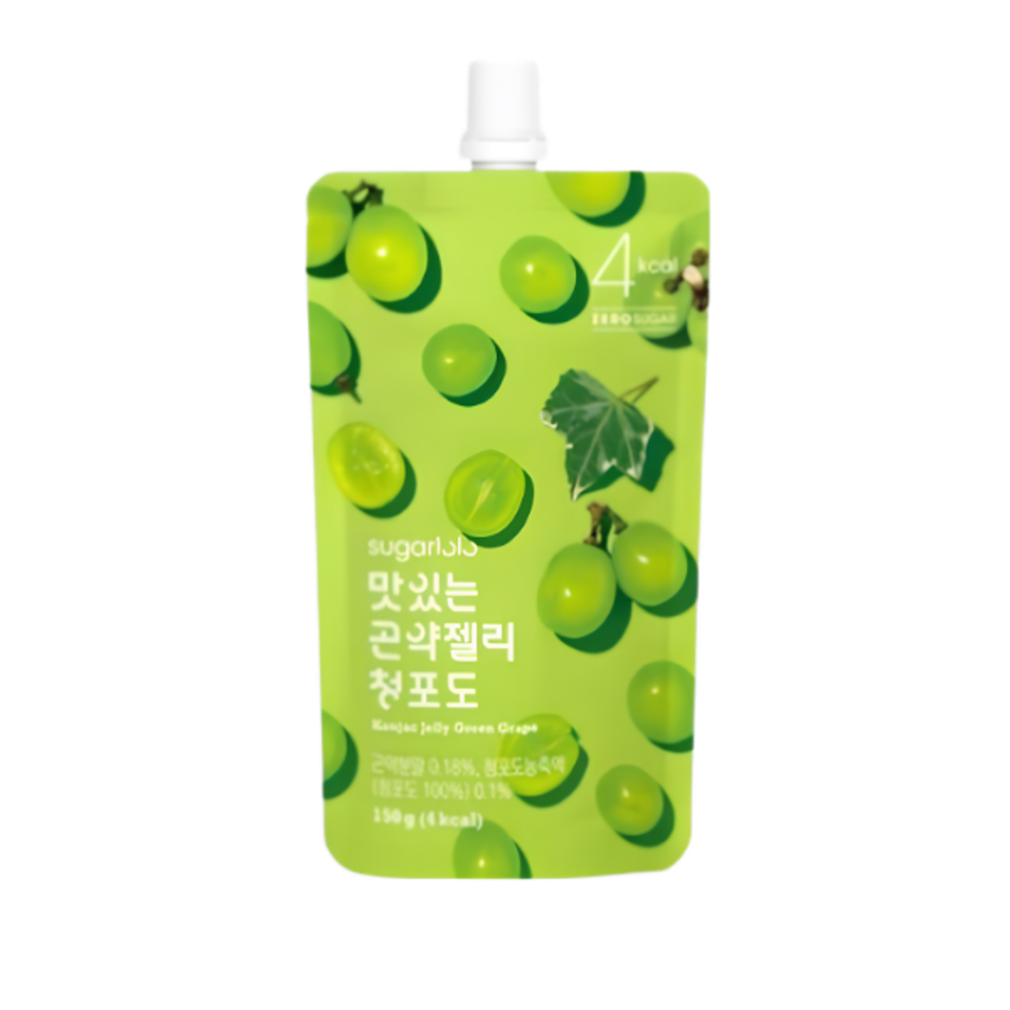 Intake Sugarlolo Konjac Jelly Grüne Traube 150g - Kalorienarm: Ideal für eine gesundheitsbewusste Ernährung.