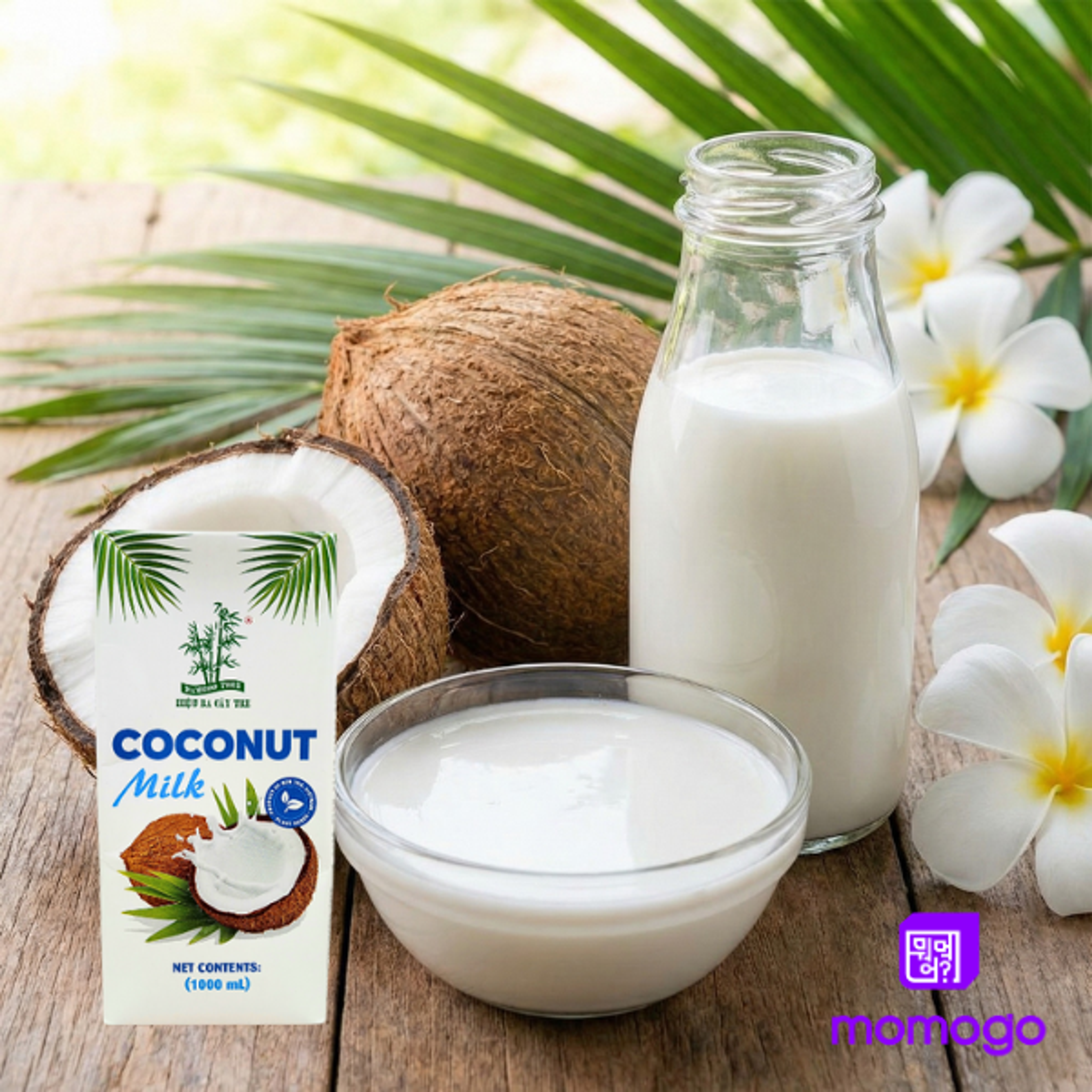 BAMBOO TREE Kokosmilch 1L | Cremige Coconut Milk für Küche & Curry