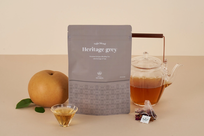 Naju Blend Heritage Grey, 15 Teebeutel – Luxuriöser Genuss mit koreanischer Birne und Earl Grey