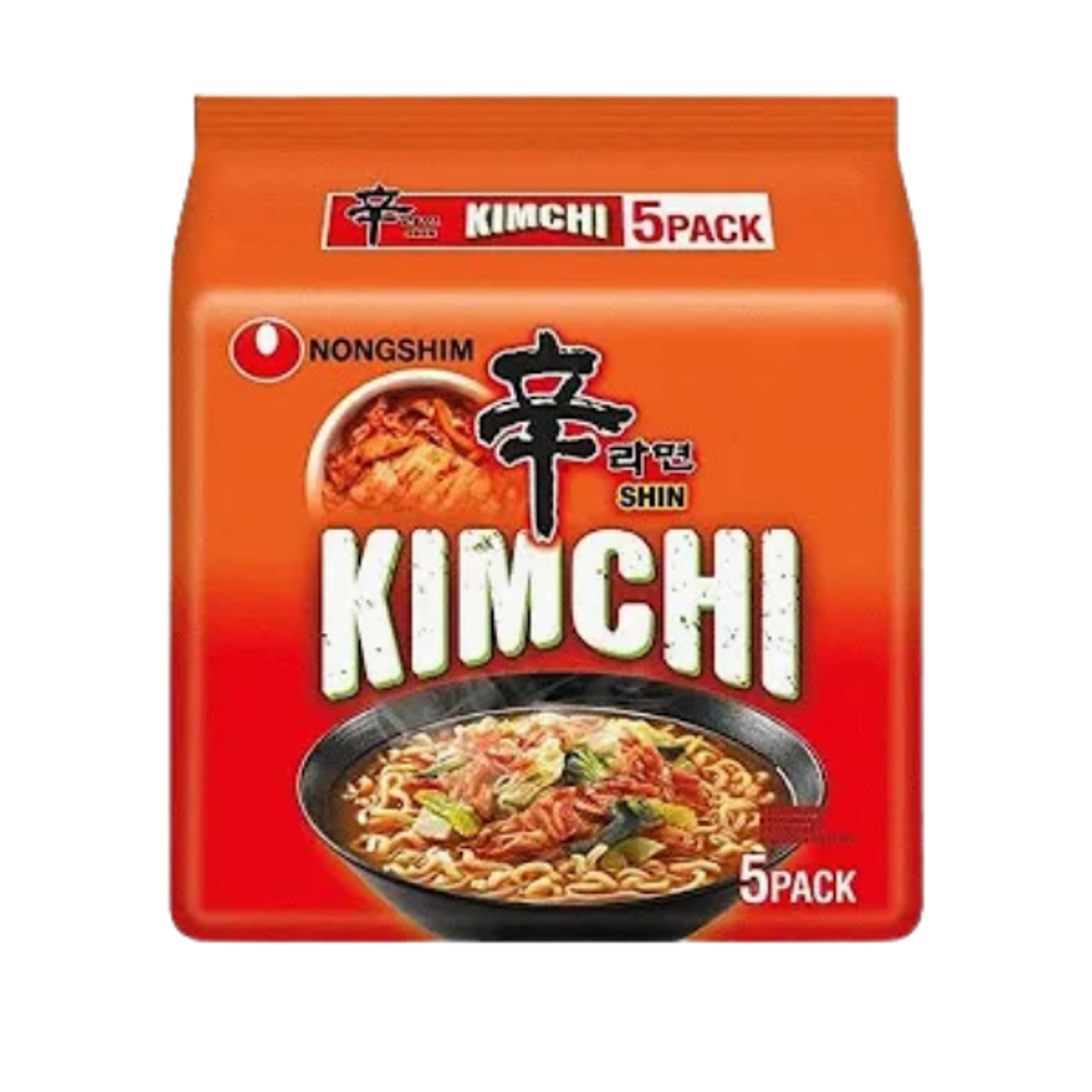 NONGSHIM Kimchi Ramyeon 120g 5er-Pack | Scharfe Instantnudeln mit Kimchi | Jetzt kaufen!