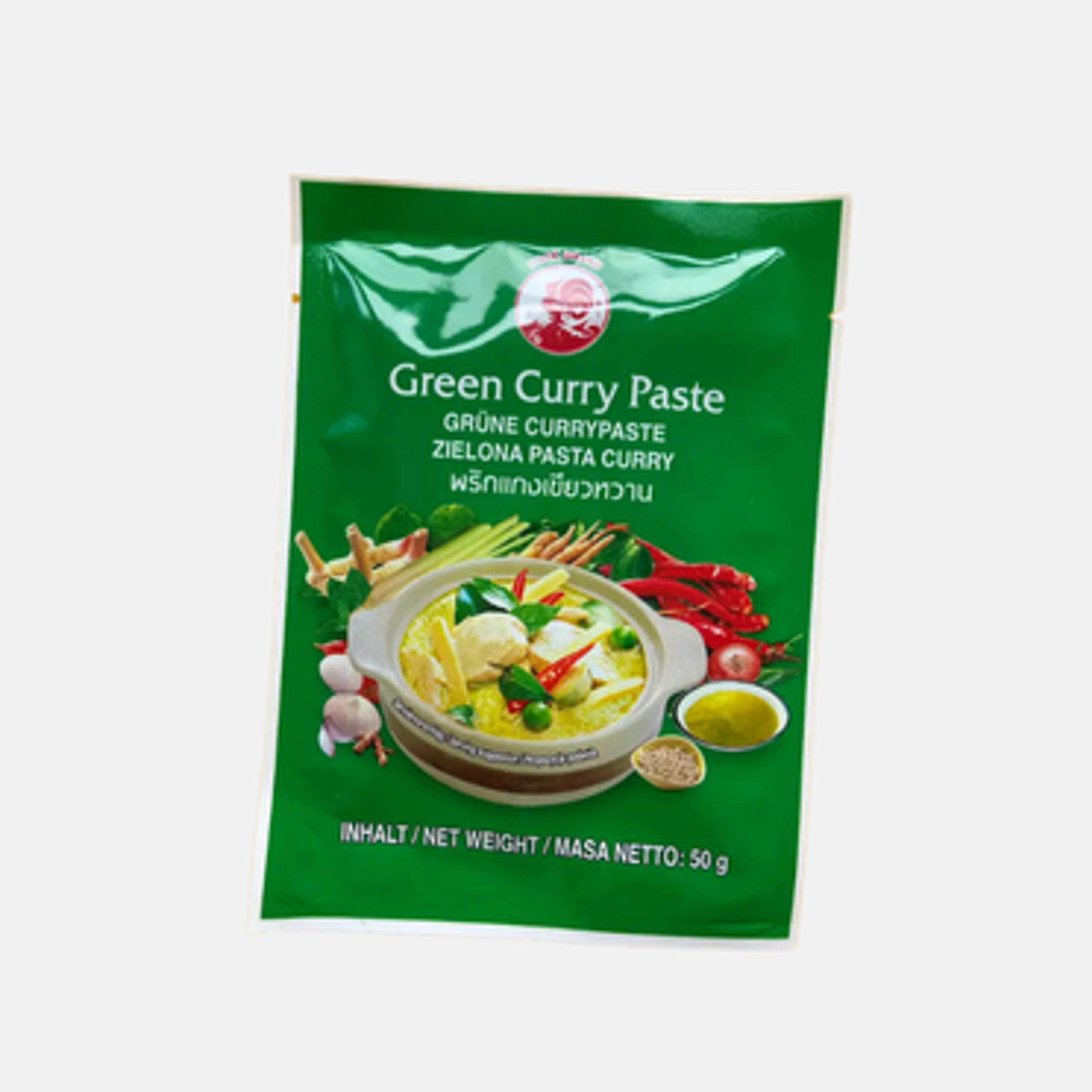 COCK Grüne Currypaste 50g - Authentic Thai Green Curry Paste