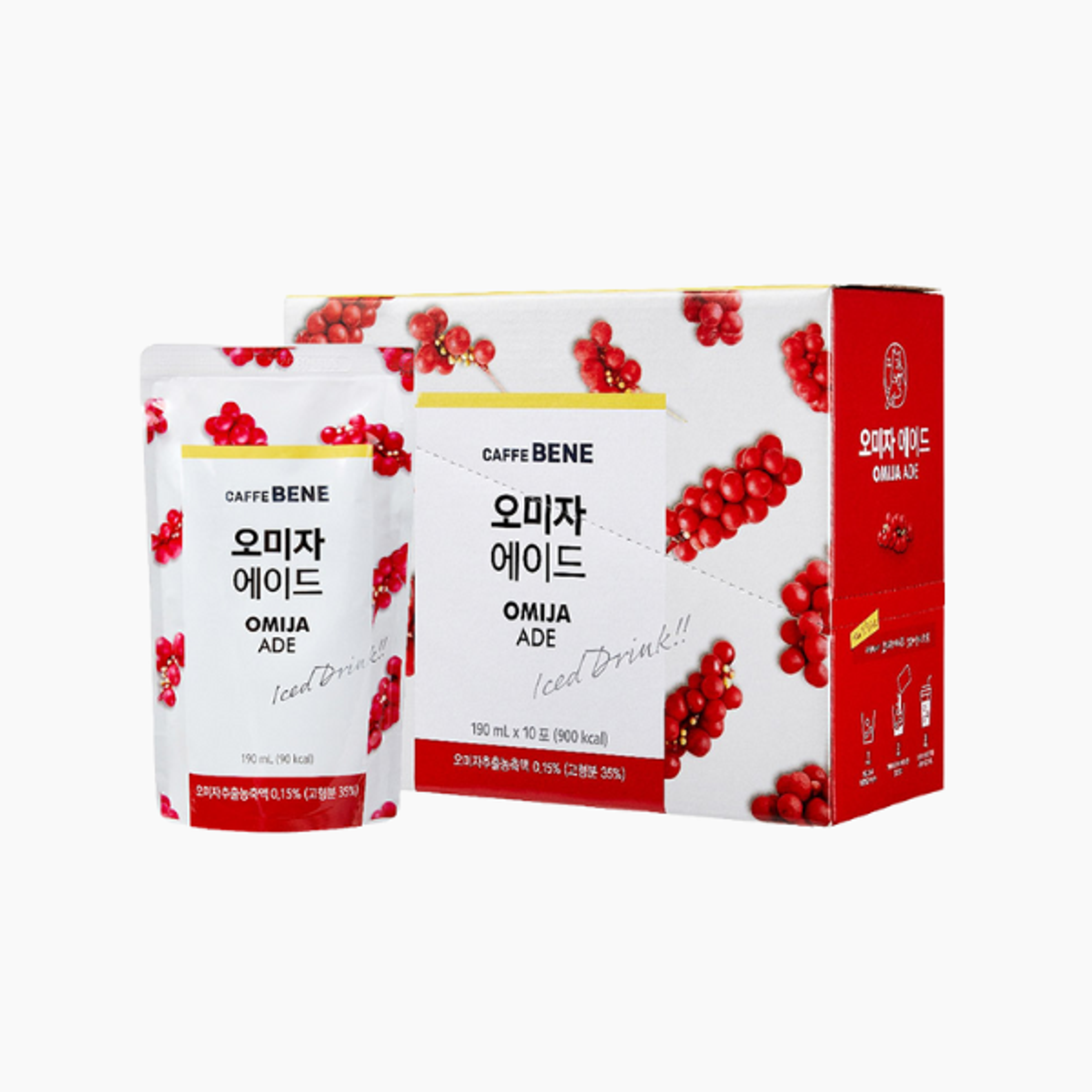 CAFFE BENE Omija Ade 190 ml | Spritziges Getränk mit Omija-Frucht