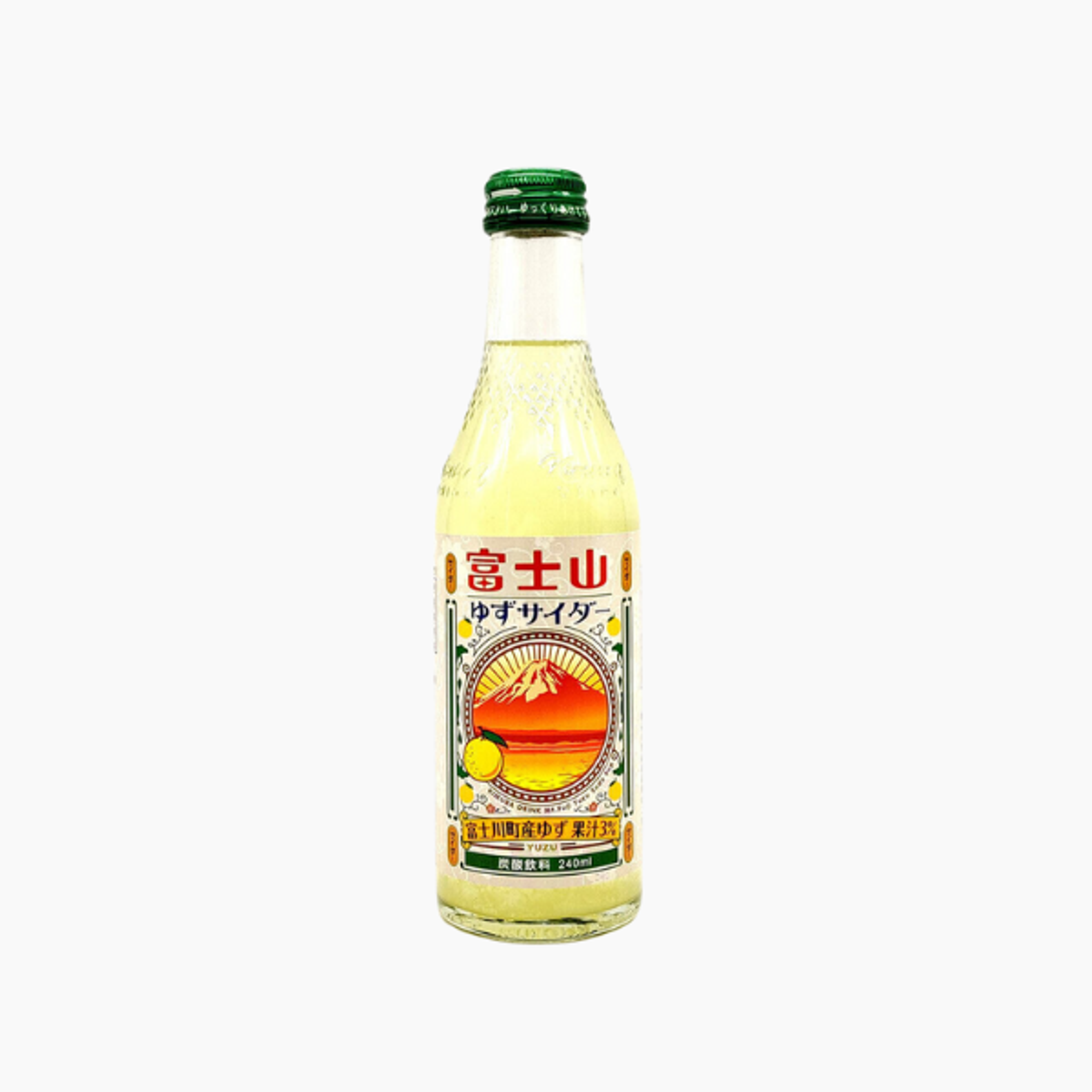 KIMURADRINK Fujisan Yuzu Soda 240ml – Erfrischende Yuzu-Limonade aus Japan