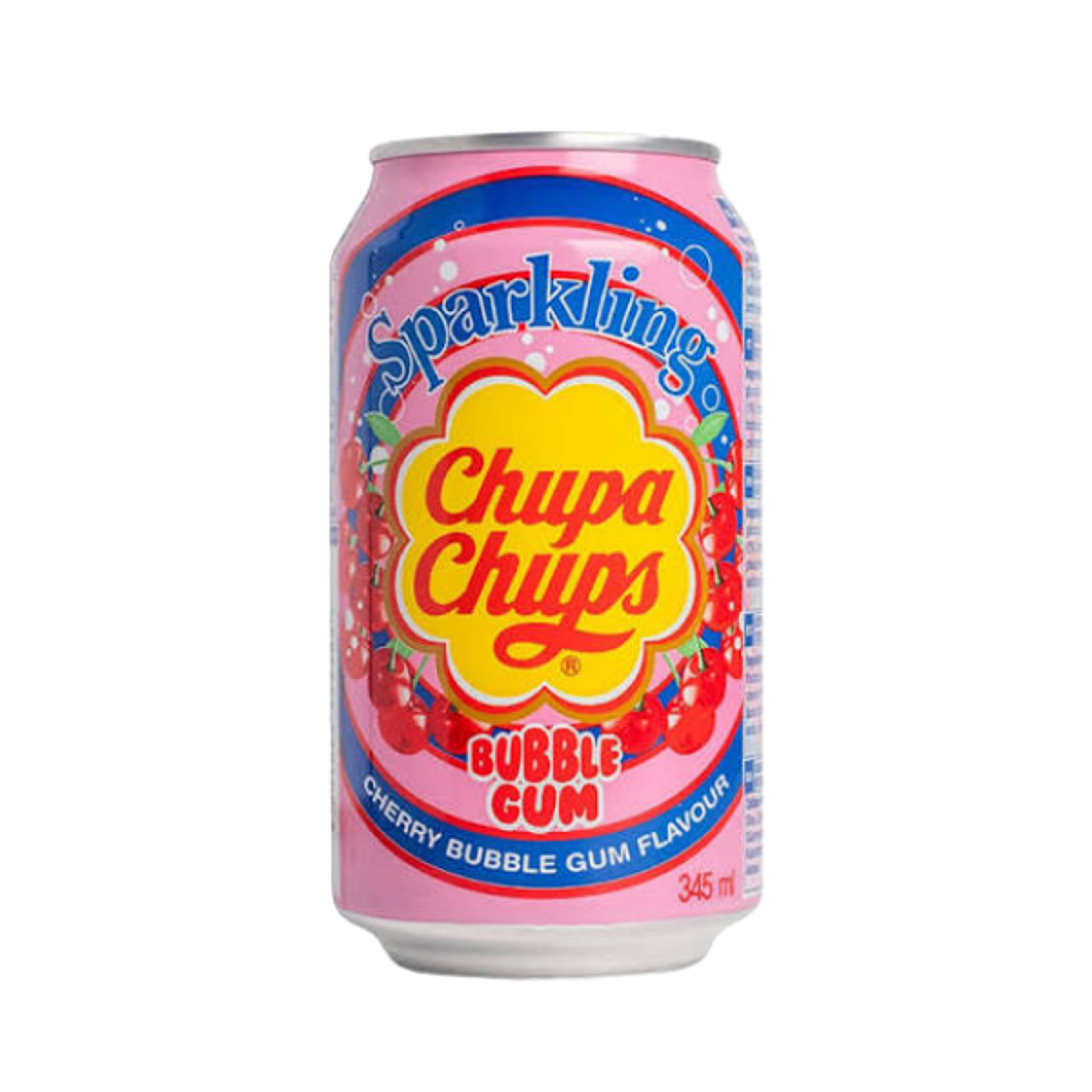 Chupa Chups Sparkling Bubble Gum Cherry Bubble Gum Flavour 345ml