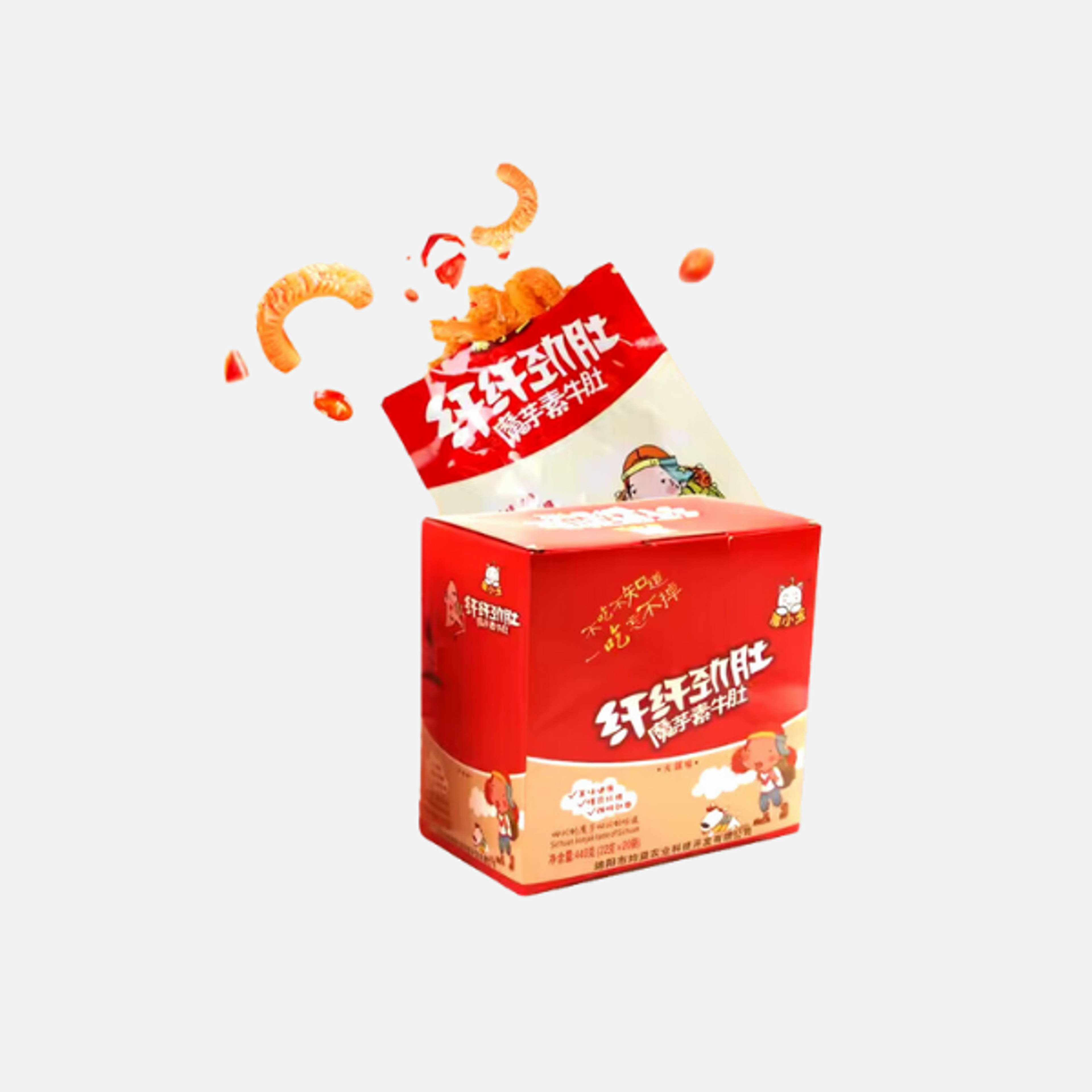 MXY Konjak Snack Hot Spicy - 20x22g für Fans von scharfen und veganen Snacks