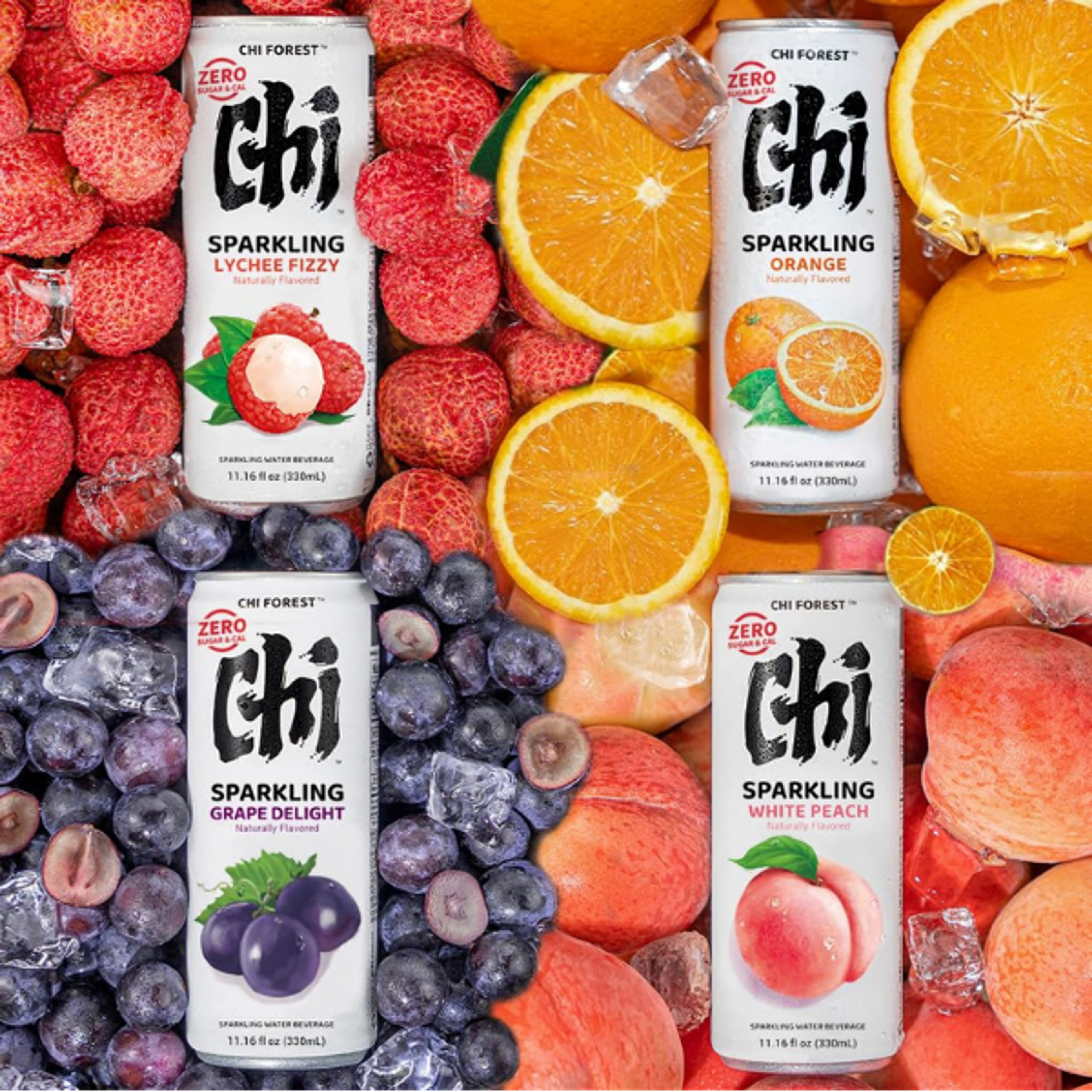 CHI FOREST Zero Sugar 4er Set | 4 Geschmäcker