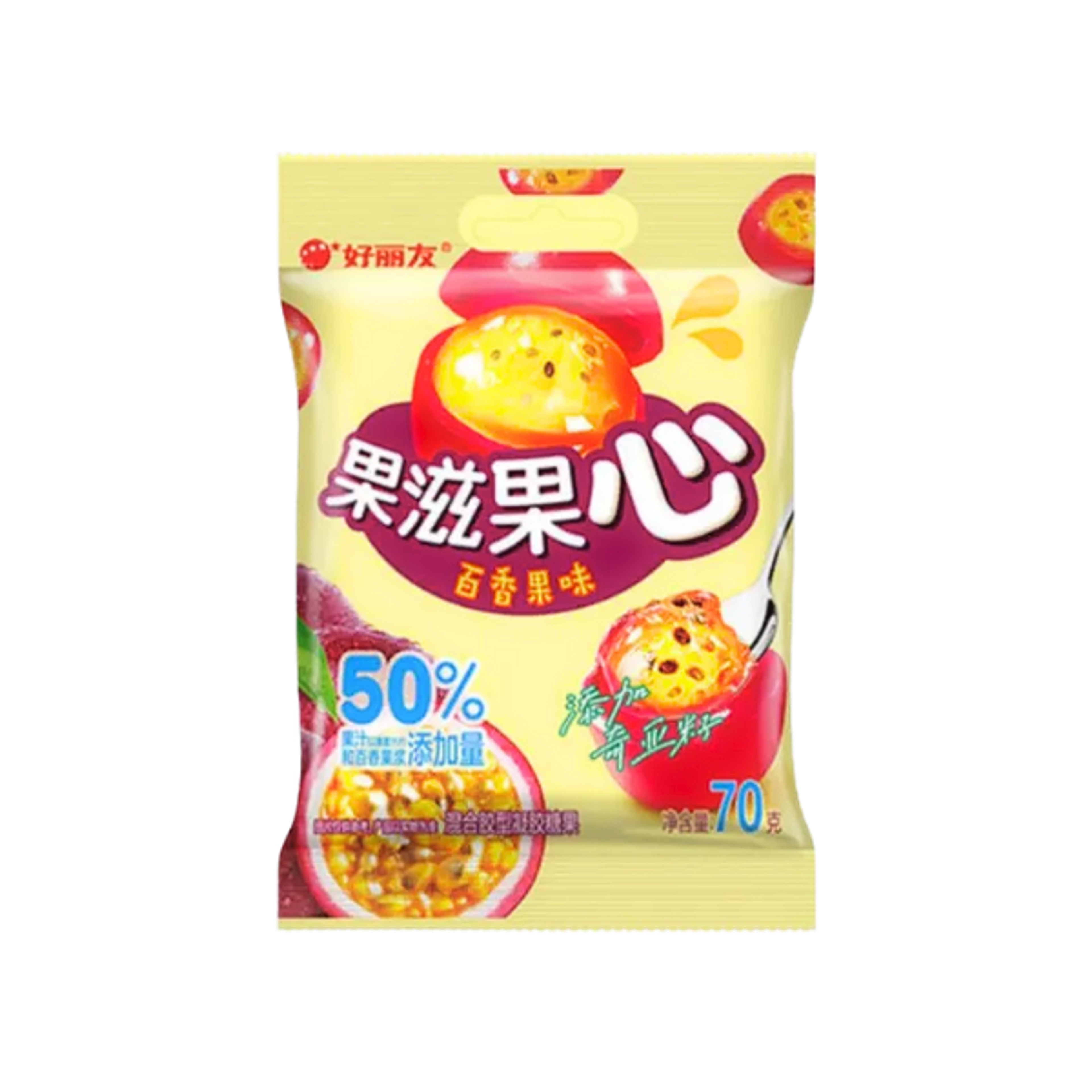 ORION Gummy Passion Fruit 70g | Fruchtiges Gelee mit Maracujageschmack