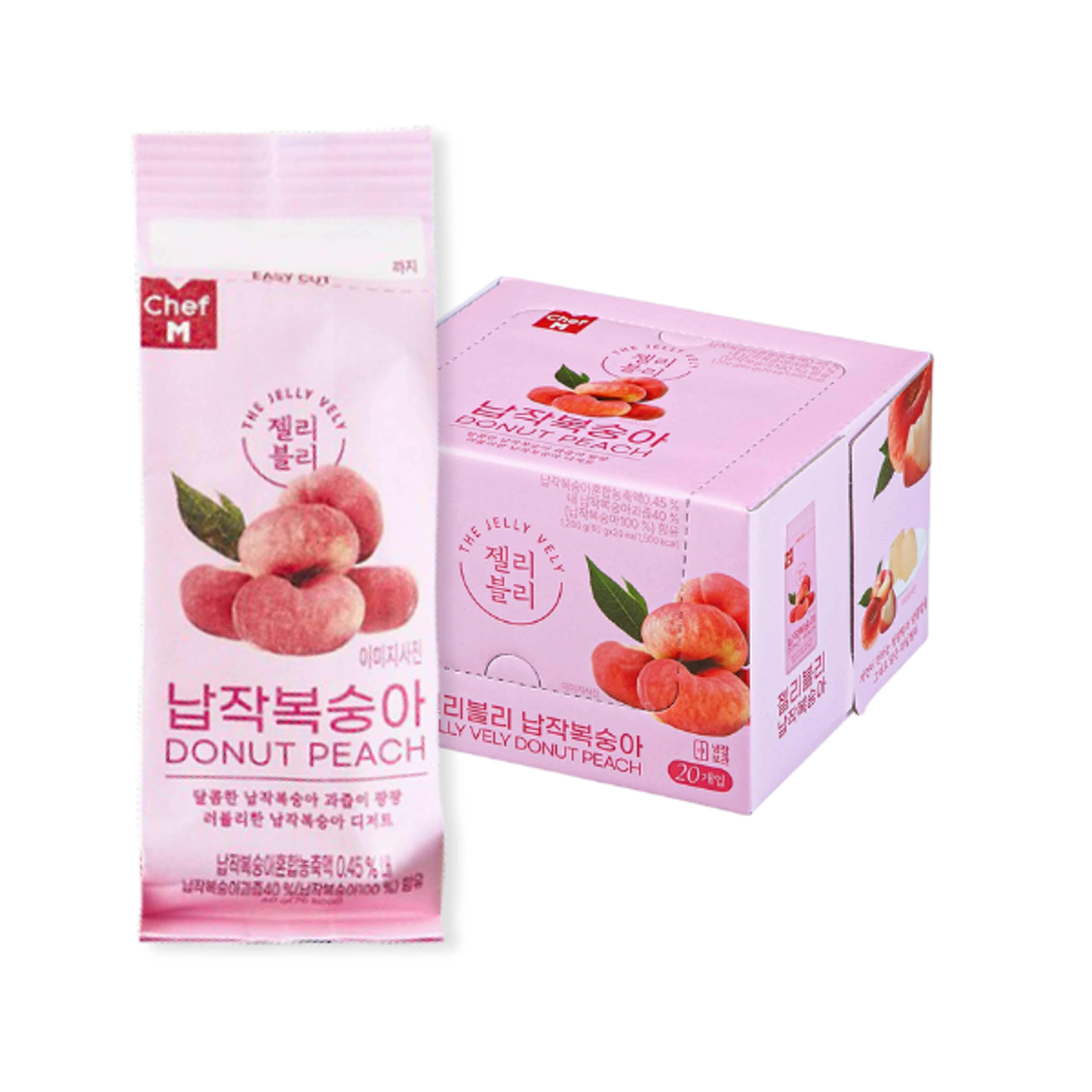 JELLYVELY Zero Donut Peach Jelly 60g | Fruchtiges Jelly aus Korea