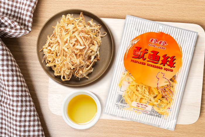 Jane-Jane Prepared Shredded Squid 50g – your protein-rich sea snack, ideal with beer
