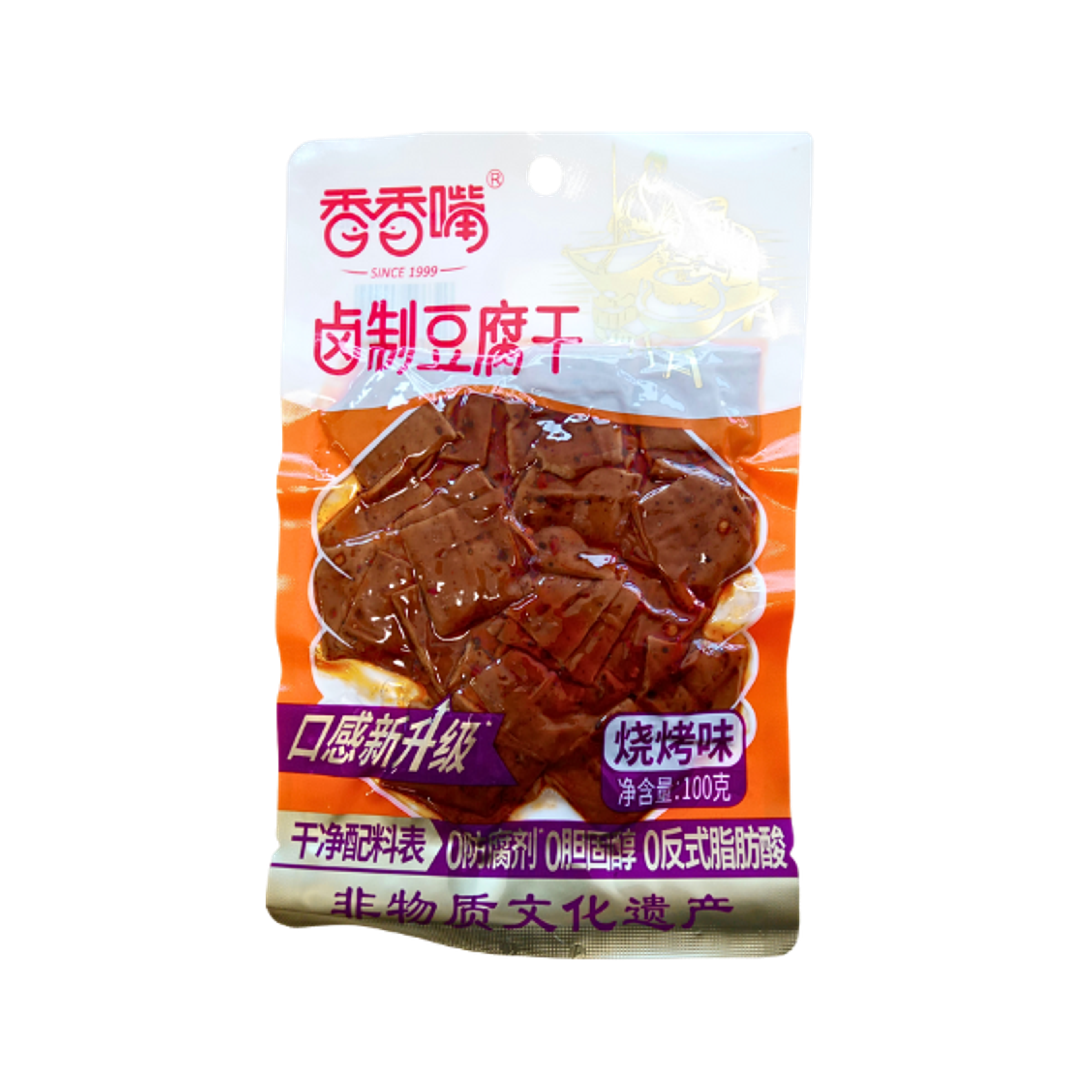 JOYTOFU Marinated Beancurd BBQ Flavor 100g | Würziger Tofu-Snack mit Grillgeschmack