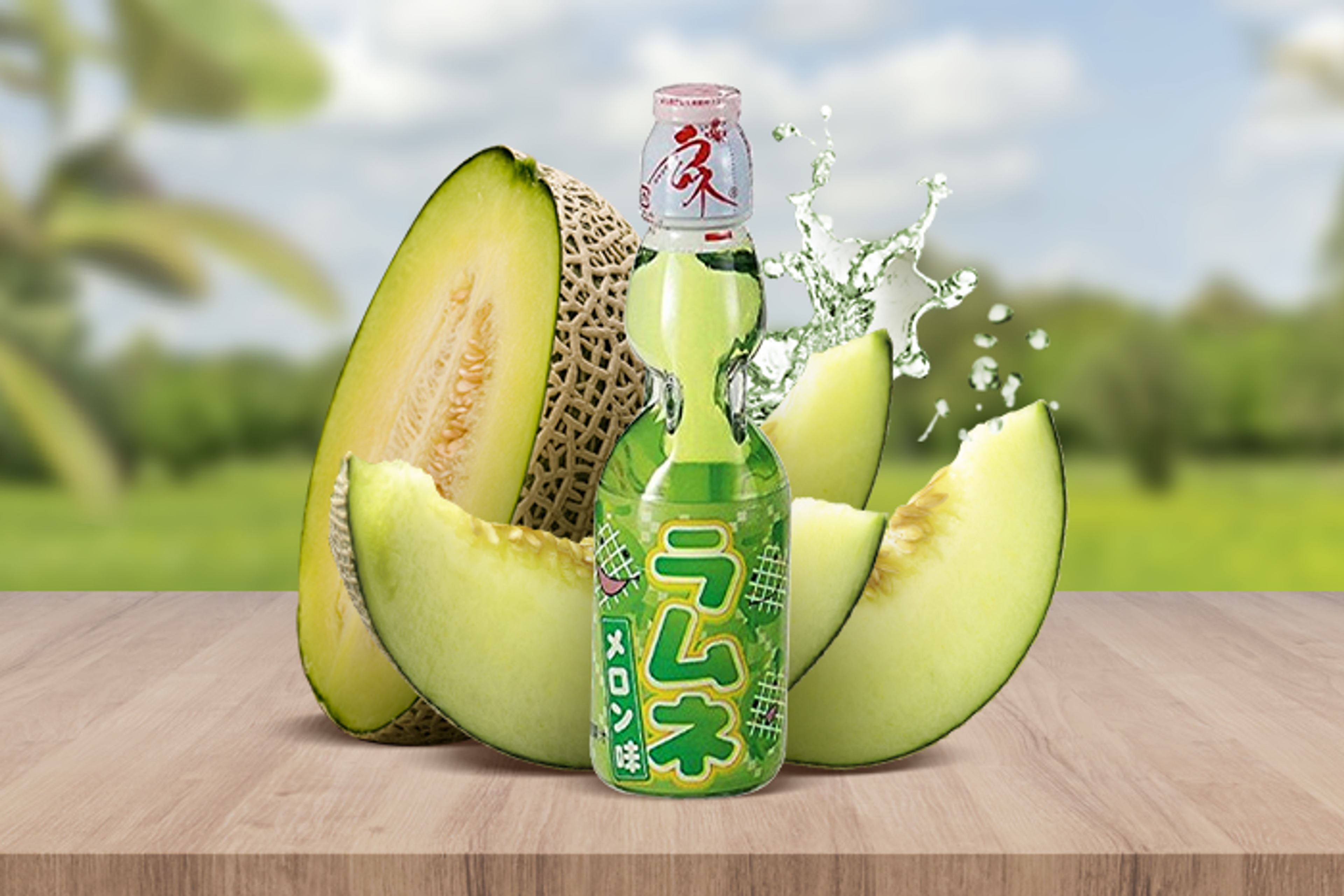 Erfrischendes HATA Ramune Melone – der perfekte japanische Melonen-Limonadengenuss!