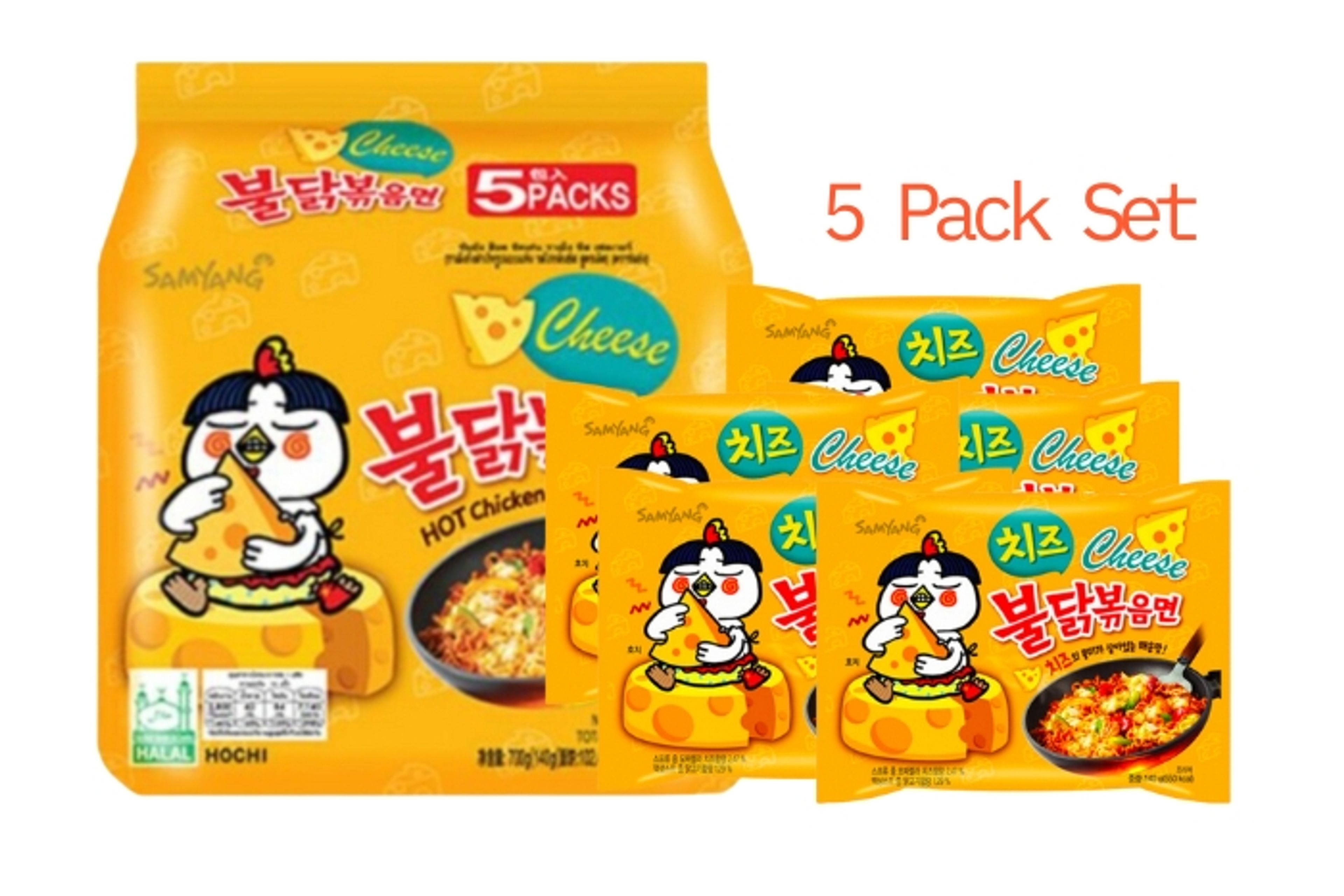 Hot Chicken Buldak Cheese Ramyeon 5er-Pack